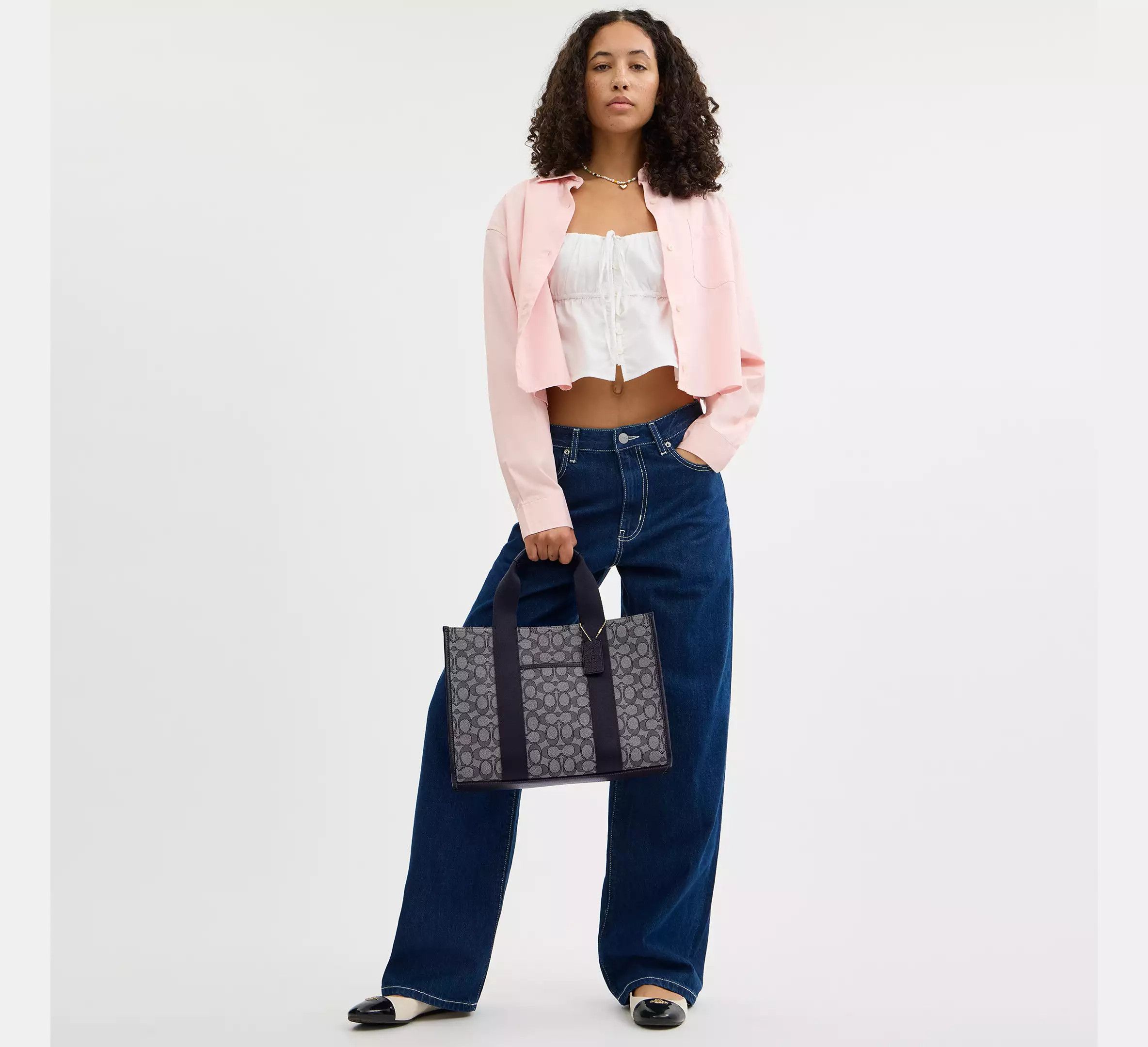 Coach Smith Tote Bag In Signature Jacquard CY367 Size ONE SIZE - 8 Thumbnail