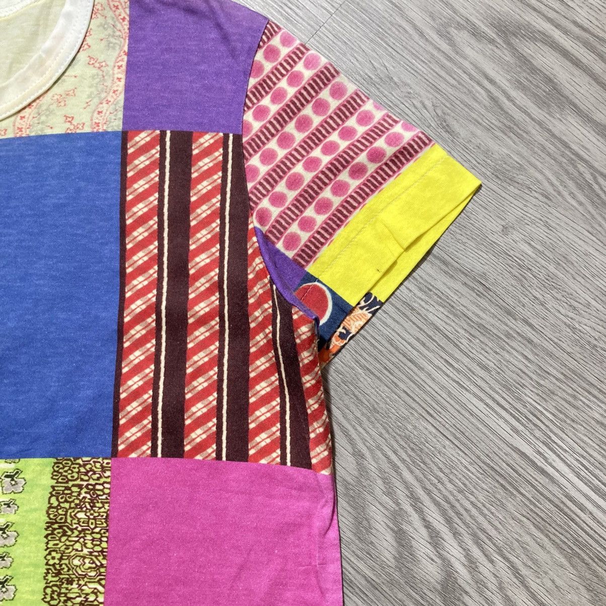 Japanese Brand 🇯🇵Vintage Tricot Comme Des Garcons Multi Pattern Tee Designer Size US XS / EU 42 / 0 - 6 Thumbnail