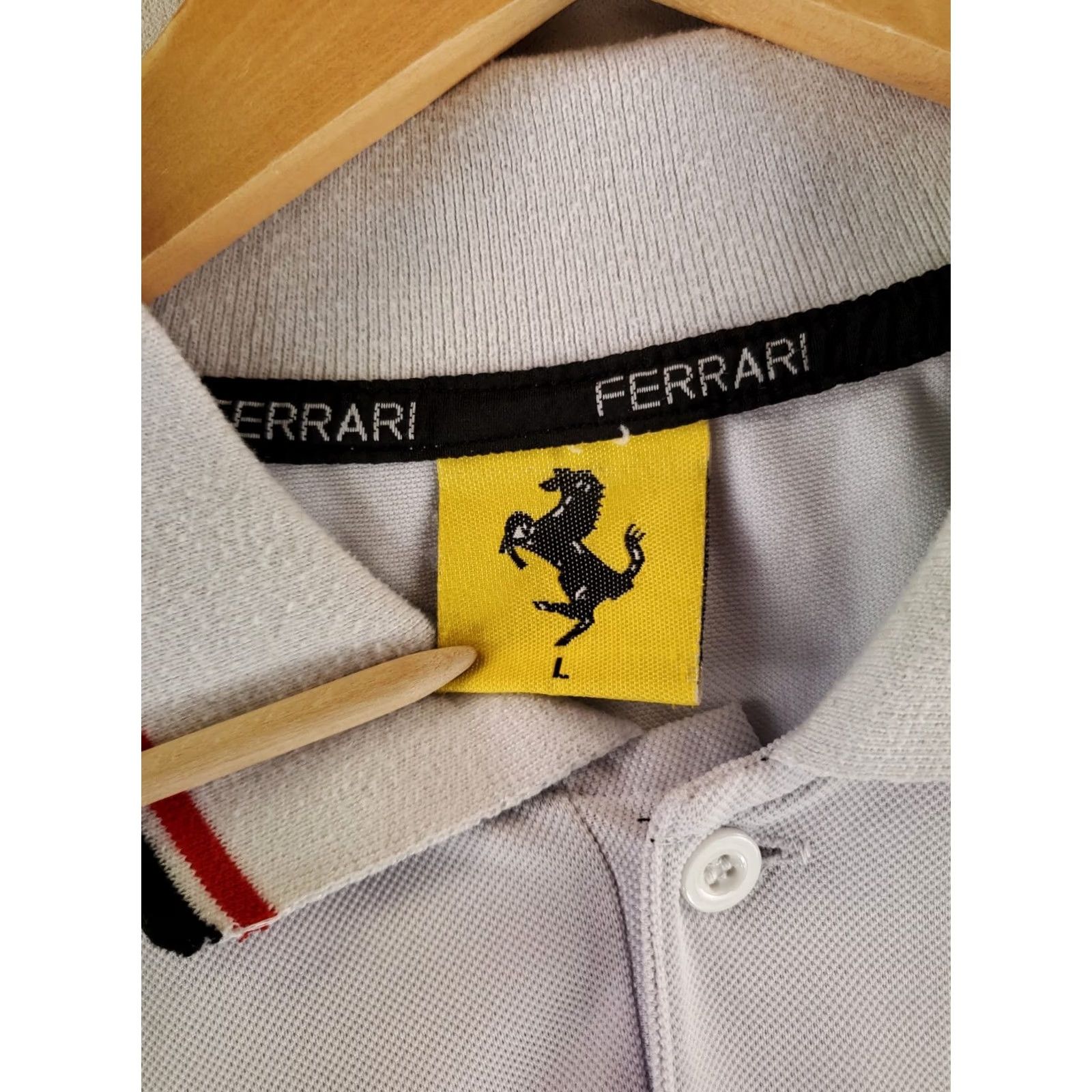 Ferrari VINTAGE Ferrari Polo Shirt VTG Marlboro Vodafone White Short Sleeve Mens L Size US L / EU 52-54 / 3 - 4 Thumbnail