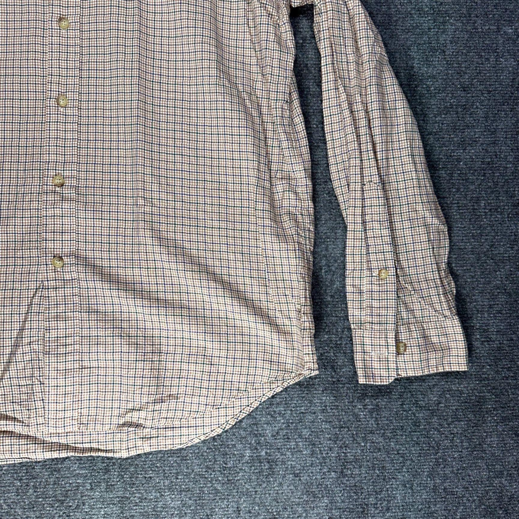 Ralph Lauren Ralph Lauren Shirt Mens Large Button Down Tan Plaid Cotton Long Sleeve Logo Size US L / EU 52-54 / 3 - 4 Thumbnail