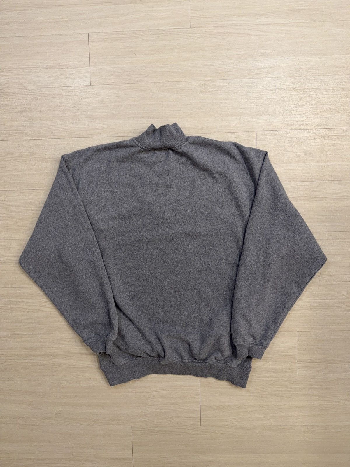 Nike Nike Grey Oakland Athletics Quarter Zip Pullover Sweater Size US XL / EU 56 / 4 - 3 Thumbnail
