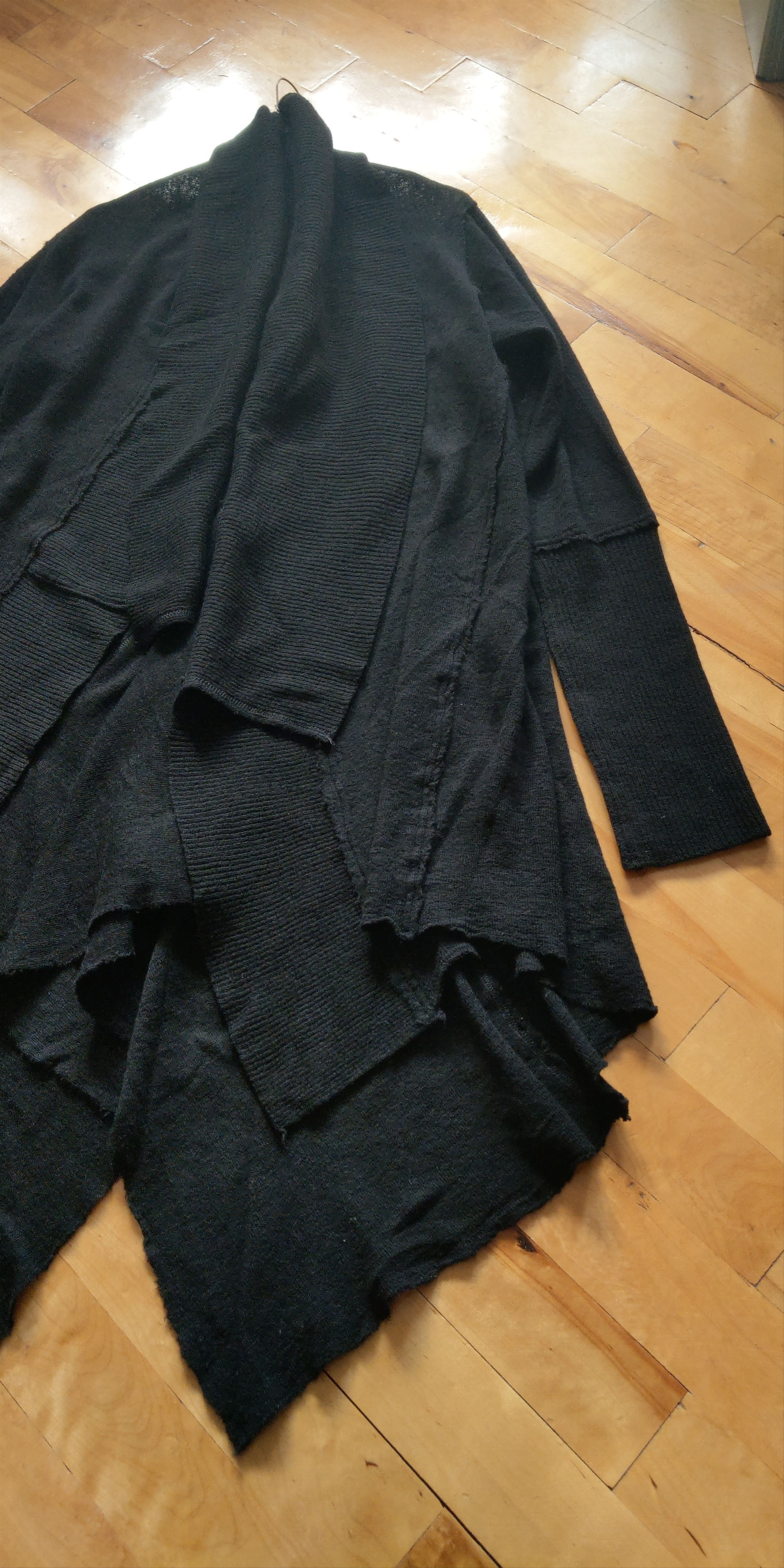 Ivan Grundahl Reconstructed 100%Wool Coat Cape Cardigan Darkfashion Goth M Size US M / EU 48-50 / 2 - 6 Thumbnail