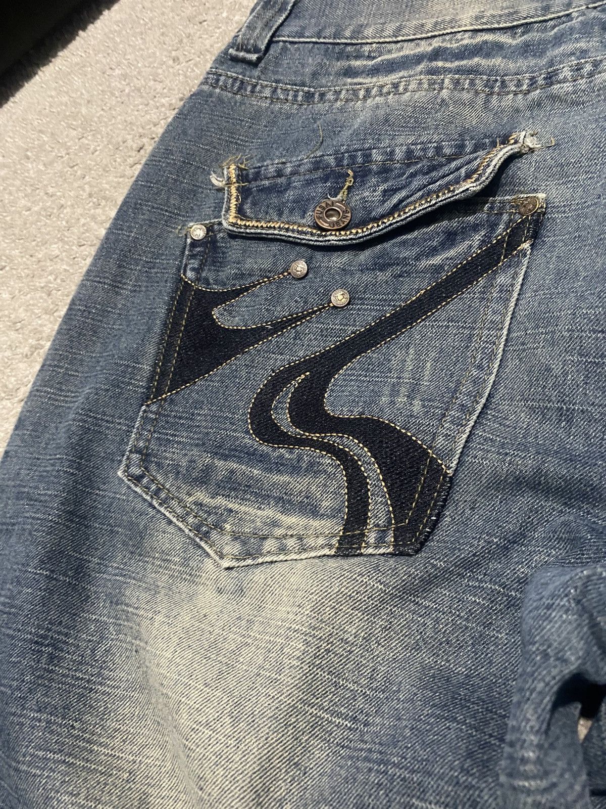 FUSAI × Japanese Brand × Vintage FUSAI Japanese Denim Pants y2k baggy drip Archive jeans Size US 40 / EU 56 - 9 Thumbnail