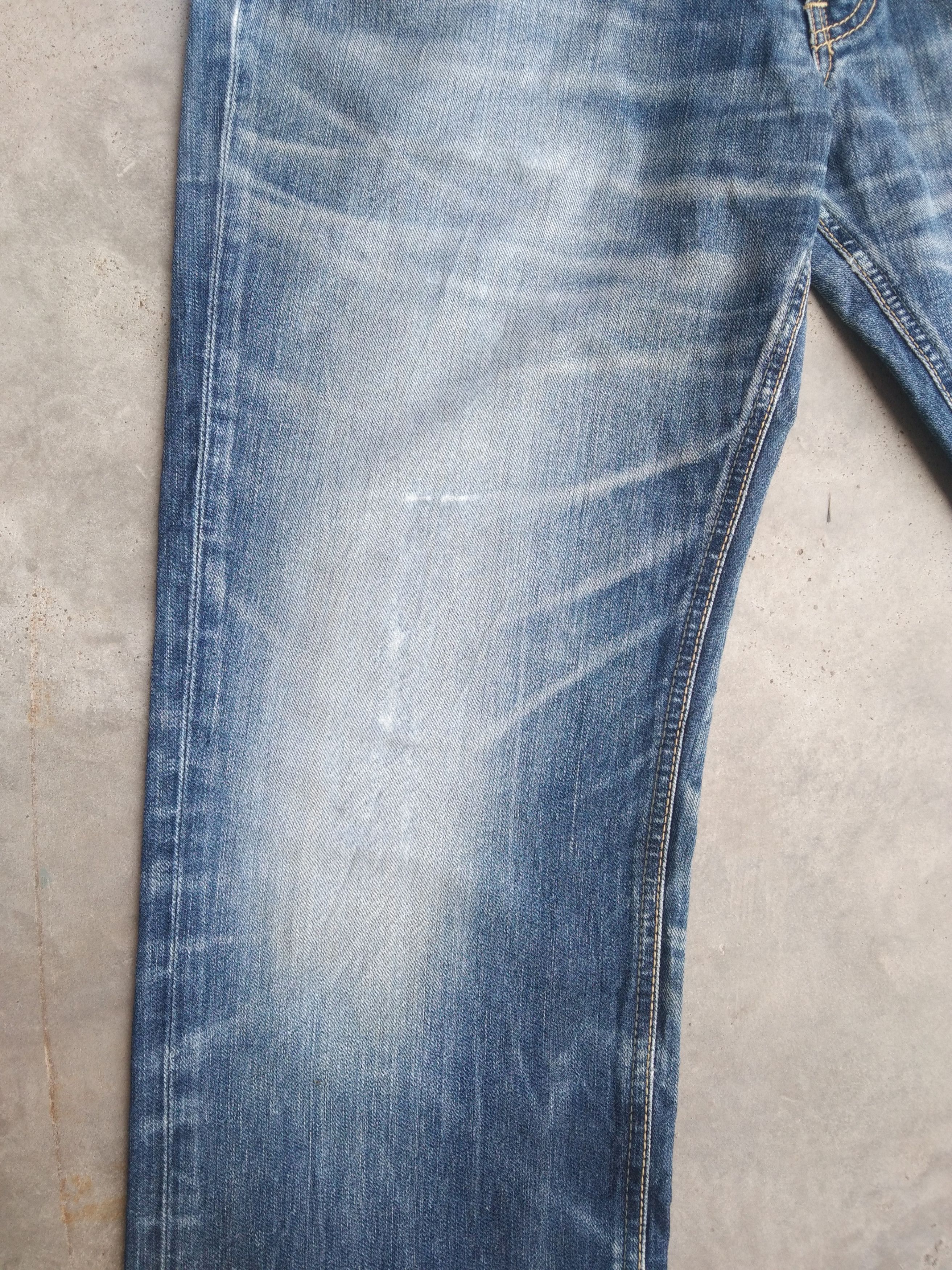 Japanese Brand Vintage Lee Faded Blue Straight Leg Distressed Jeans 36x34 Size US 36 / EU 52 - 7 Thumbnail