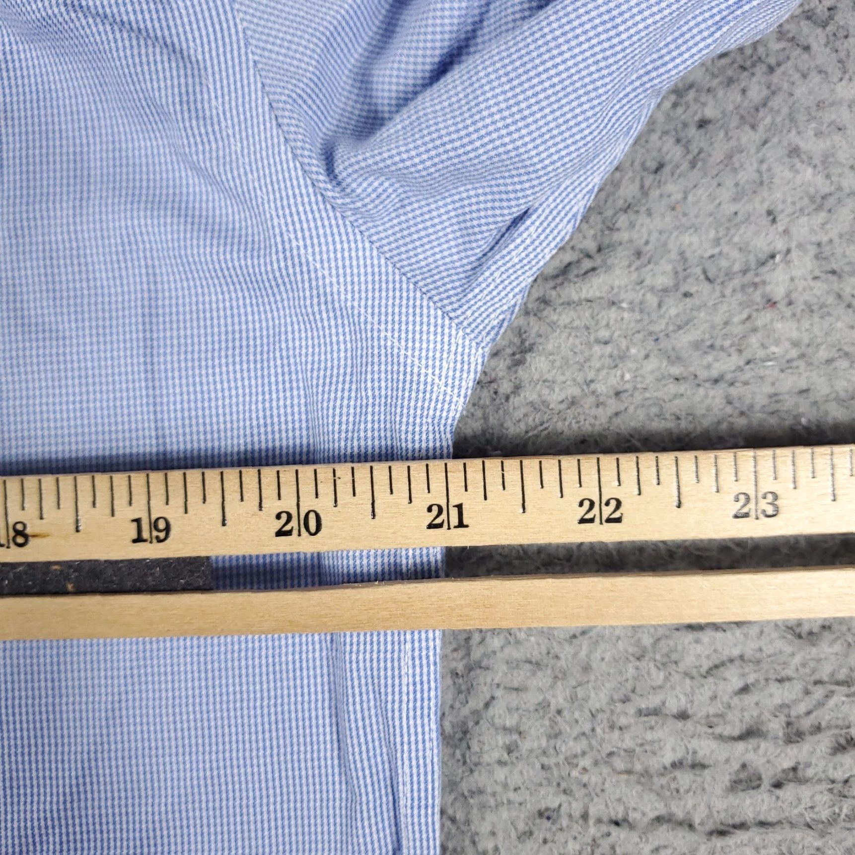 Tommy Hilfiger Tommy Hilfiger Blue Dress Shirt Mens 15.5 Long Sleeve Button Up Size 40R - 7 Thumbnail