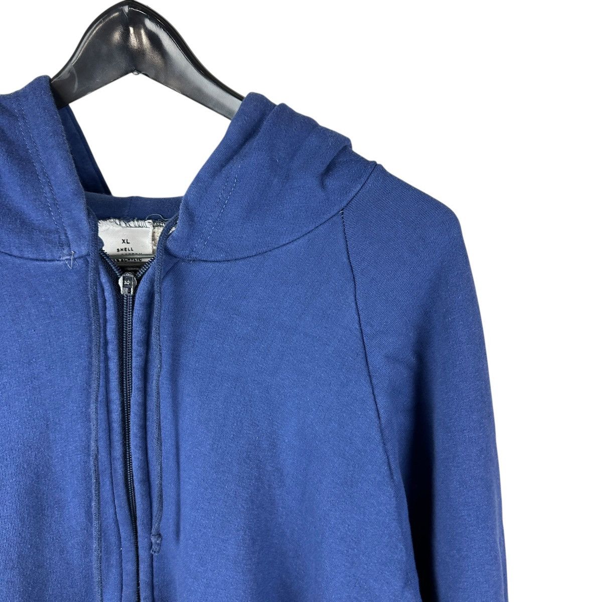 Vintage Vintage 90s Blue Thermal Lined Full Zip Hoodie Size US XL / EU 56 / 4 - 3 Thumbnail