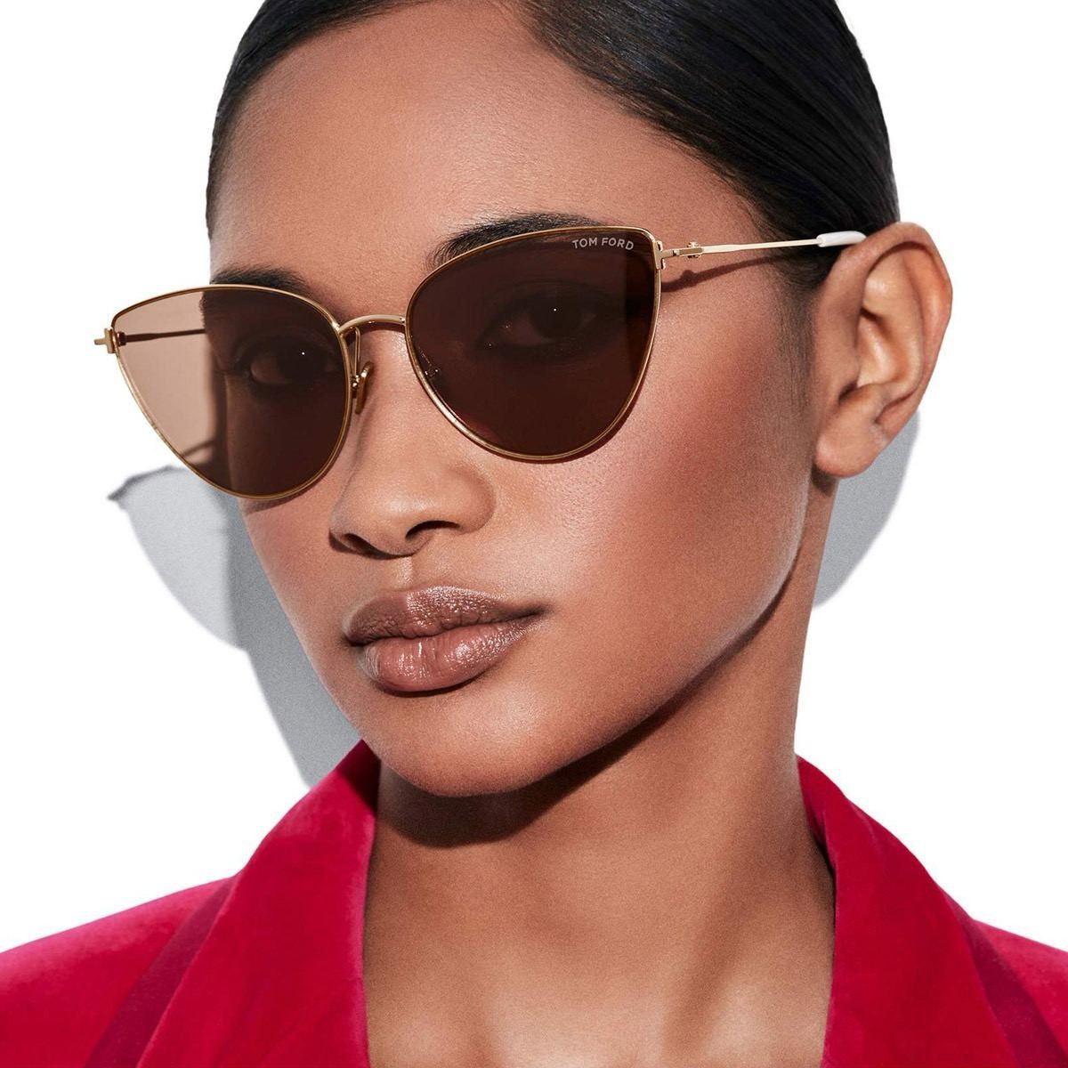 Tom Ford Tom Ford ANAIS-02 Women Sunglasses Cat Eye FT1005 32G Size ONE SIZE - 12 Thumbnail