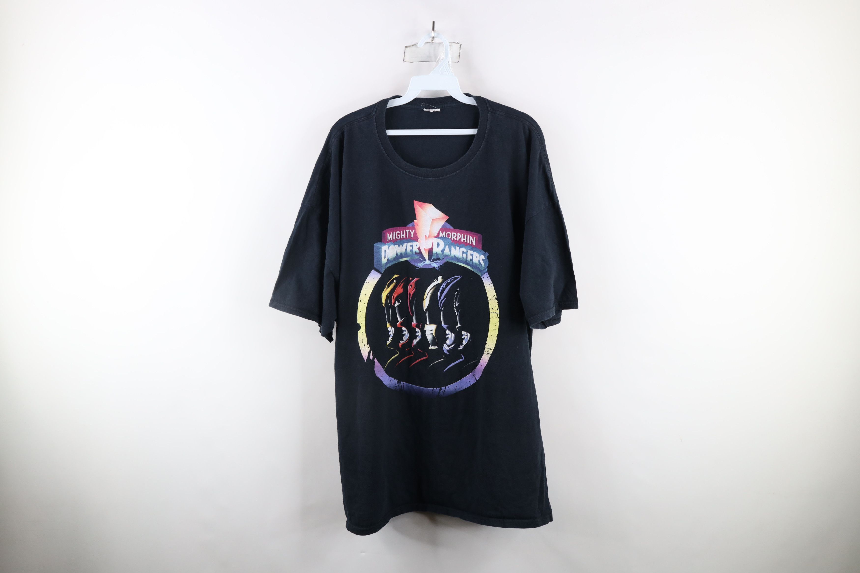 Vintage Vintage 90s Out Mighty Morphin Power Rangers T-Shirt Black Size US XXL / EU 58 / 5 - 1 Thumbnail