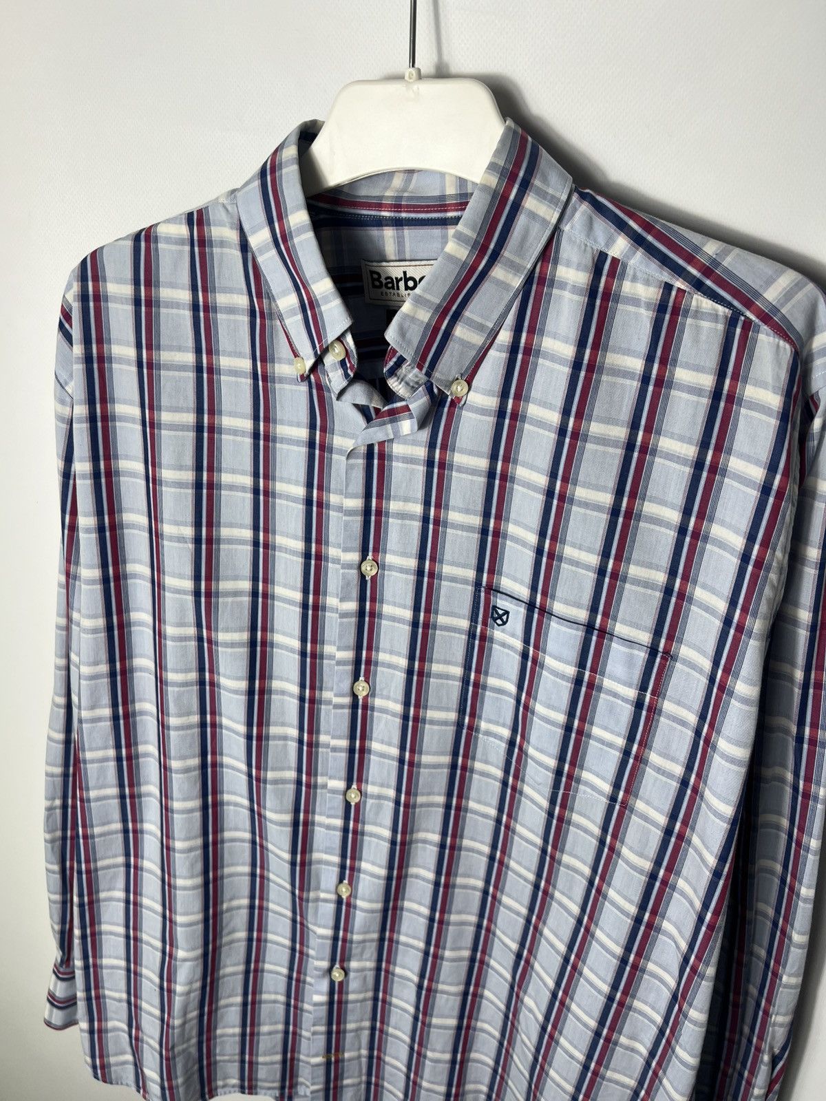 Barbour Vintage streetwear designer Barbour Plaid Button Up Shirt Size US L / EU 52-54 / 3 - 2 Thumbnail