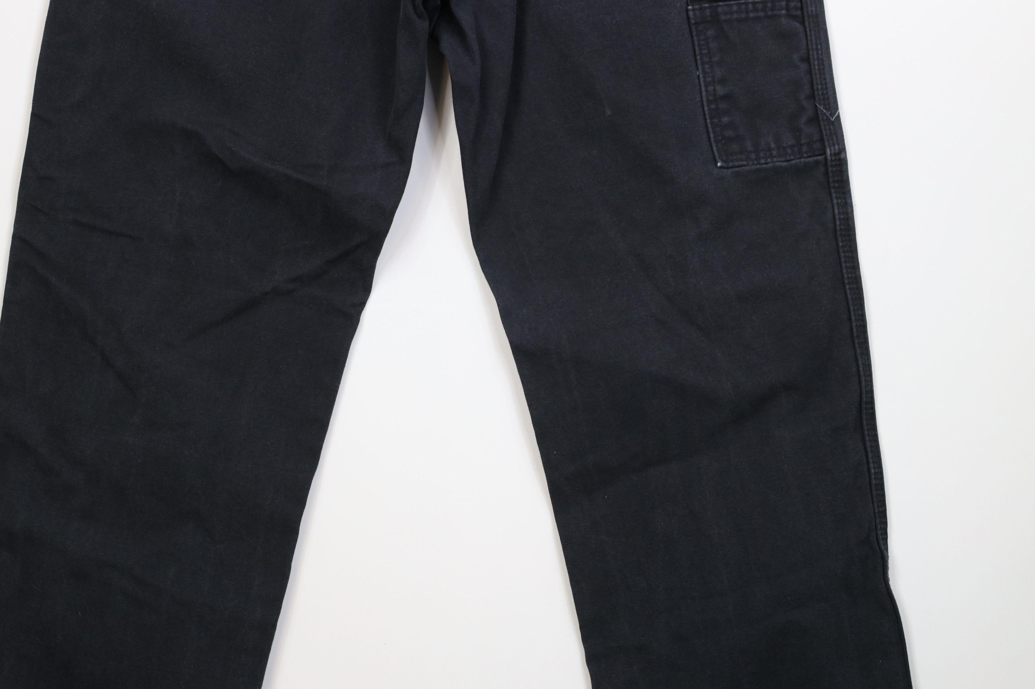 Dickies Vintage 90s Y2K Dickies Heavy Wide Leg Dungaree Pants Black Size US 36 / EU 52 - 14 Thumbnail