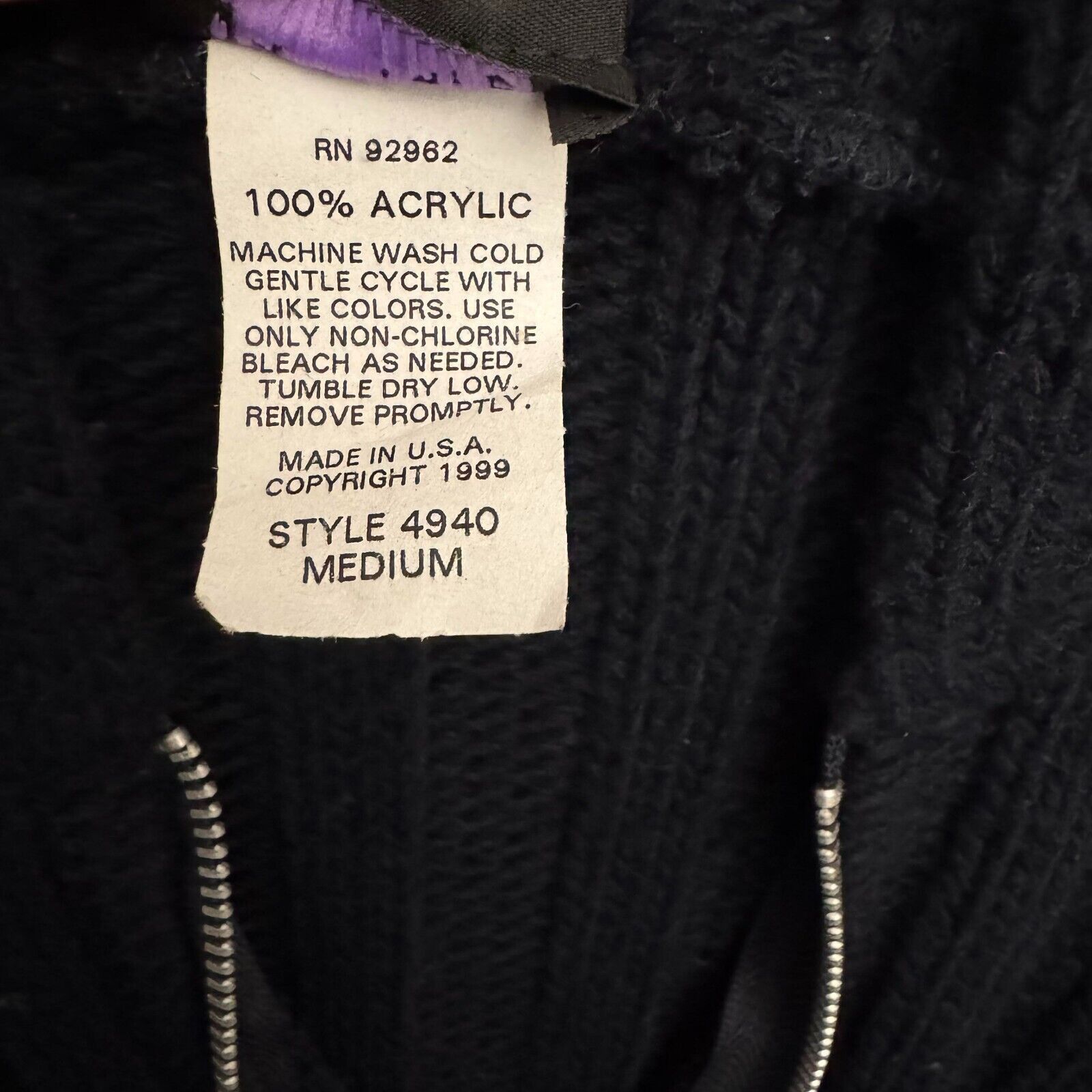 Other Vintage Juncture Hoodie Sweater Women Medium 90s Y2K 1/4 Zip Size M / US 6-8 / IT 42-44 - 6 Thumbnail