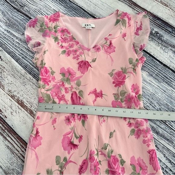 Vintage Vintage DBY 90’s Pink Floral Dress Size M / US 6-8 / IT 42-44 - 8 Thumbnail