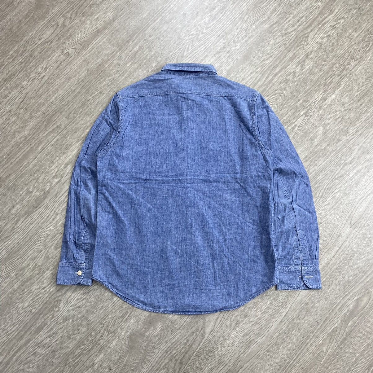 Orslow Vintage Sugar Cane Japan Chambray Denim Work Shirt Size US M / EU 48-50 / 2 - 16 Thumbnail