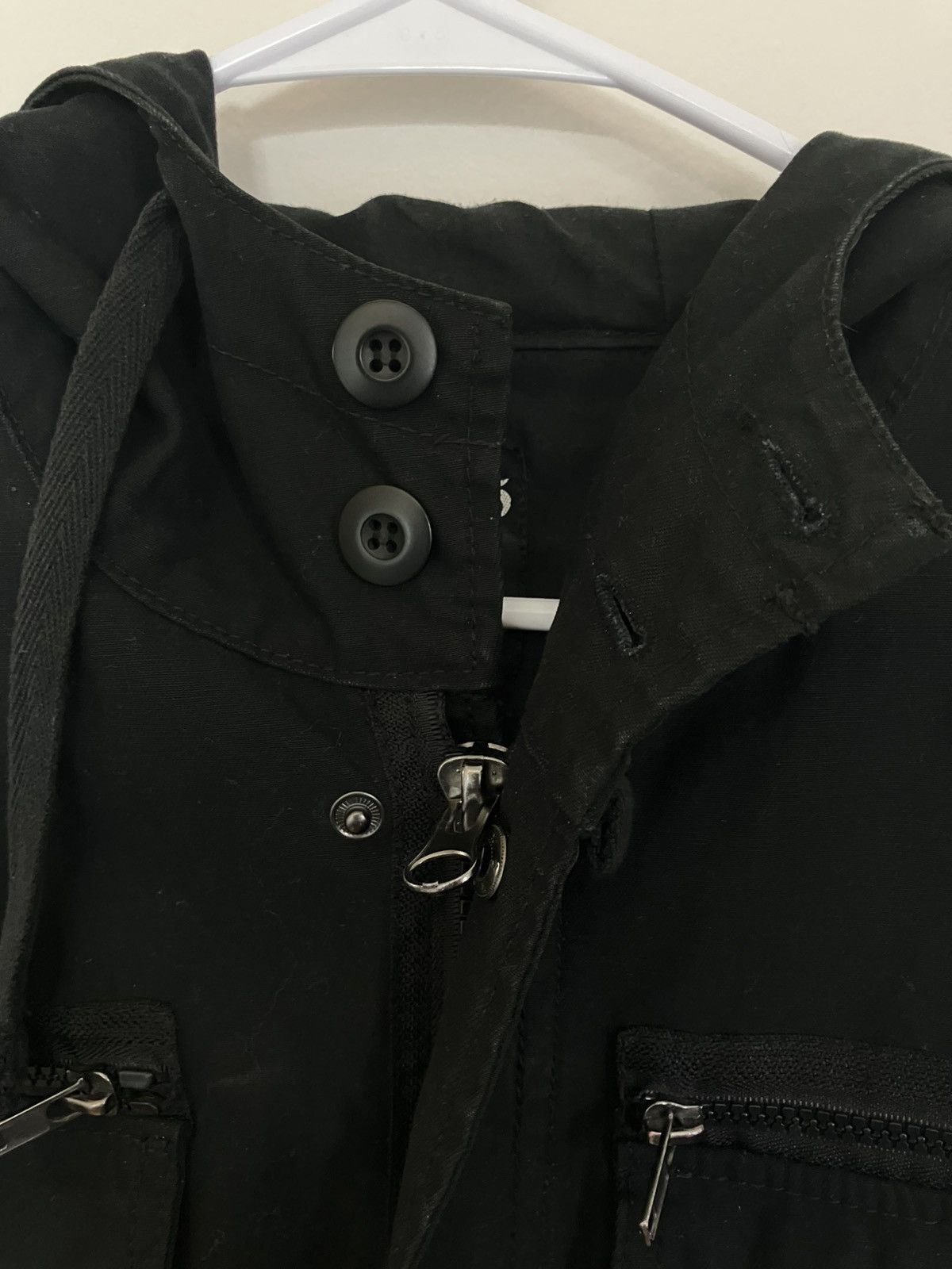291295=Homme 291295=Homme Black Military Trench w Hood Size US M / EU 48-50 / 2 - 4 Thumbnail