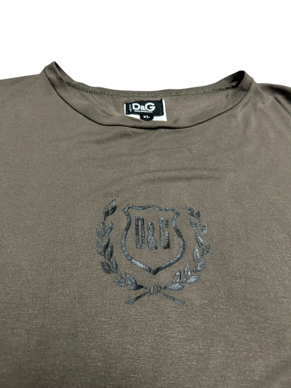 Dolce & Gabbana × Vintage Vintage D&G Logo Plaque Tee Size US XL / EU 56 / 4 - 2 Thumbnail