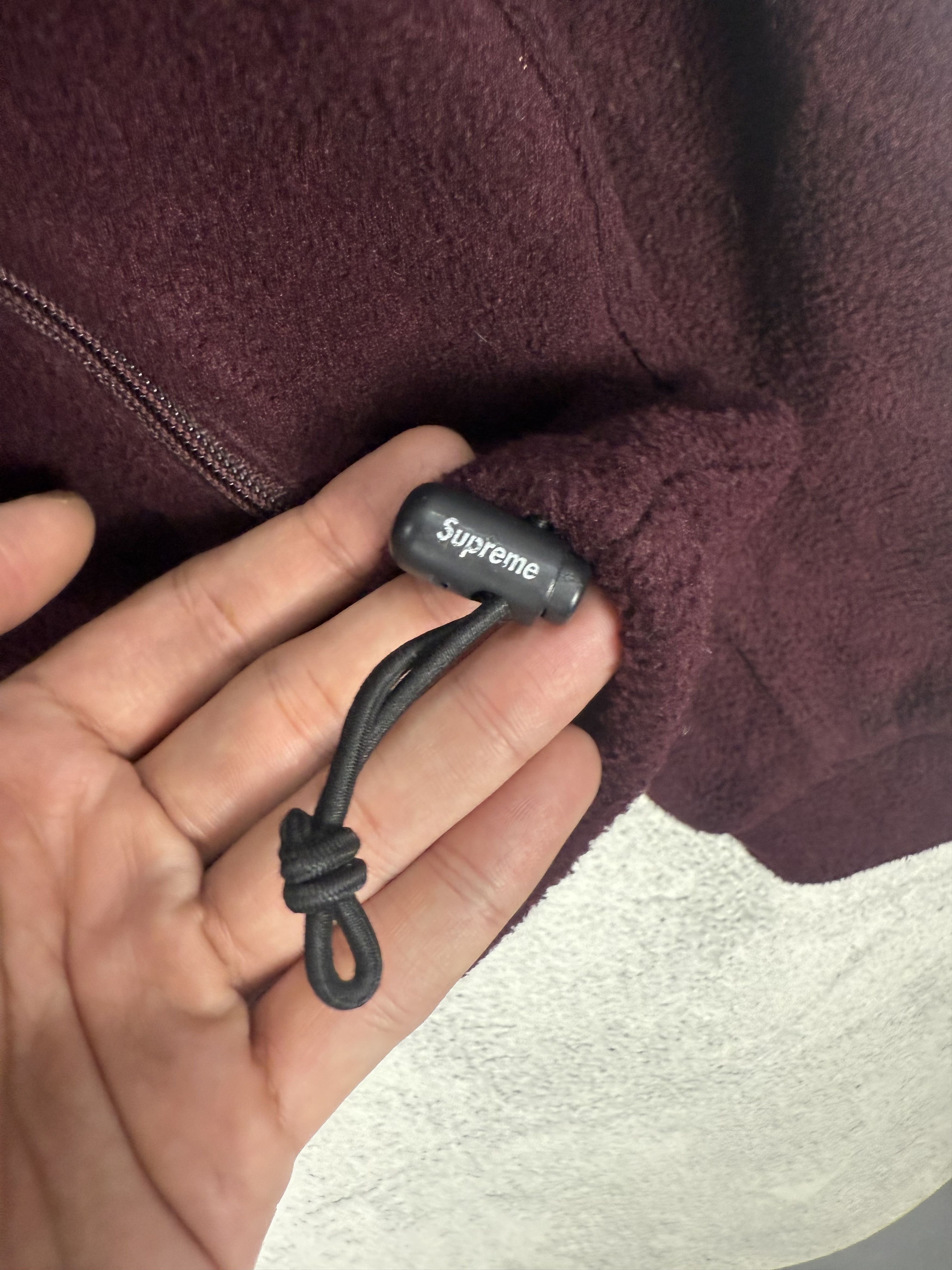 Supreme Vintage 2000 Supreme Polartec Fleece Zip Up Jacket Burgundy Size US M / EU 48-50 / 2 - 8 Thumbnail
