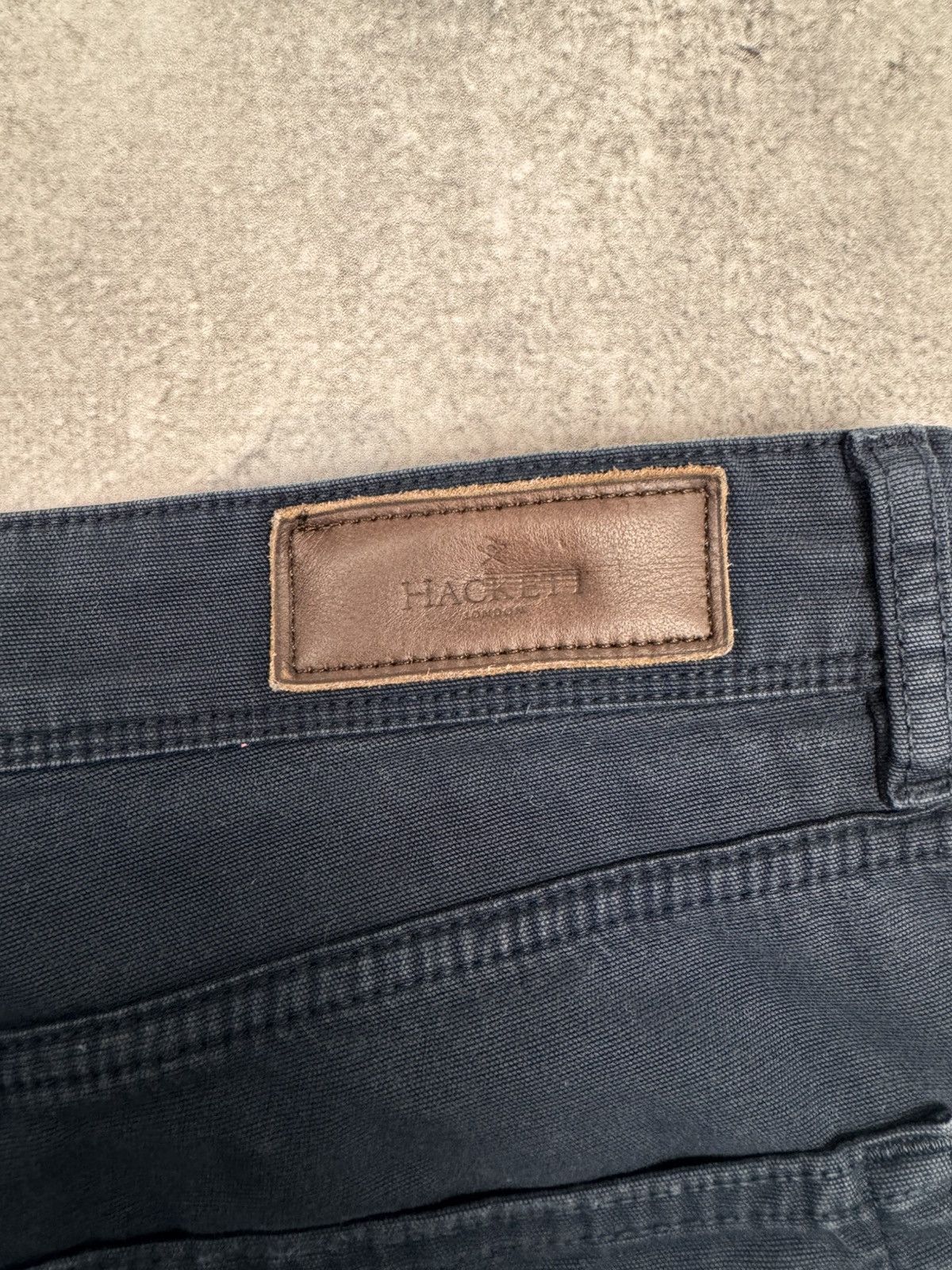 Hackett Hackett London Men Cotton Elastane Jeans Dark Blue Size 32R Size US 32 / EU 48 - 3 Thumbnail