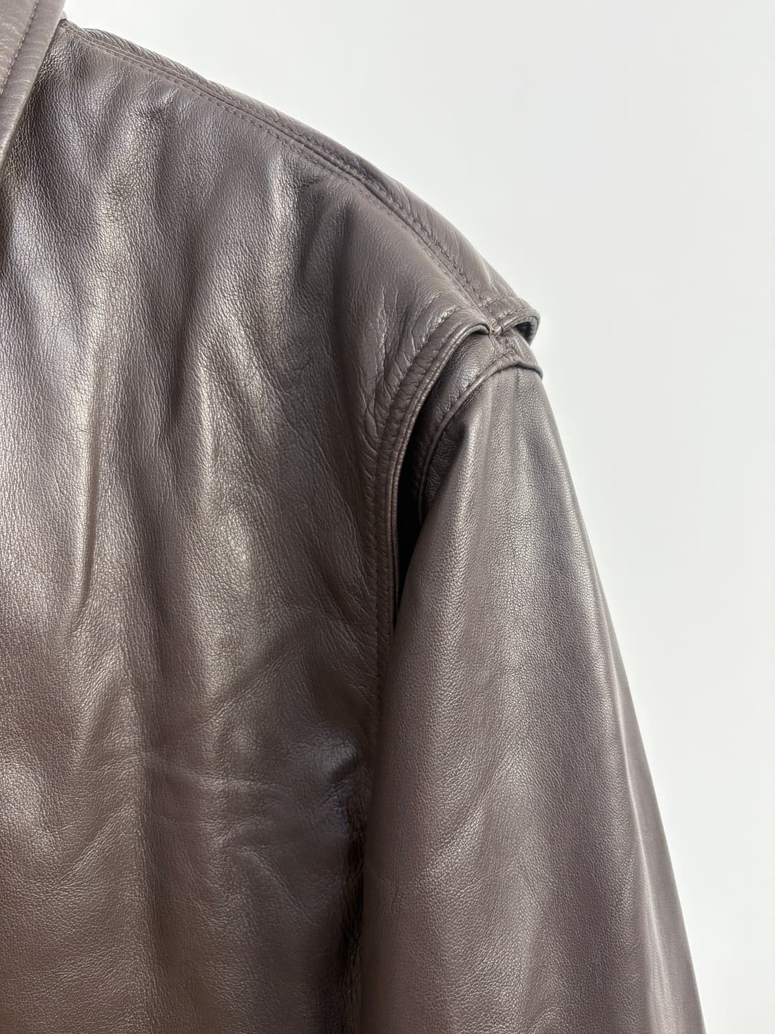 Commission Garrison Leather Jacket Brown Size US M / EU 48-50 / 2 - 3 Thumbnail