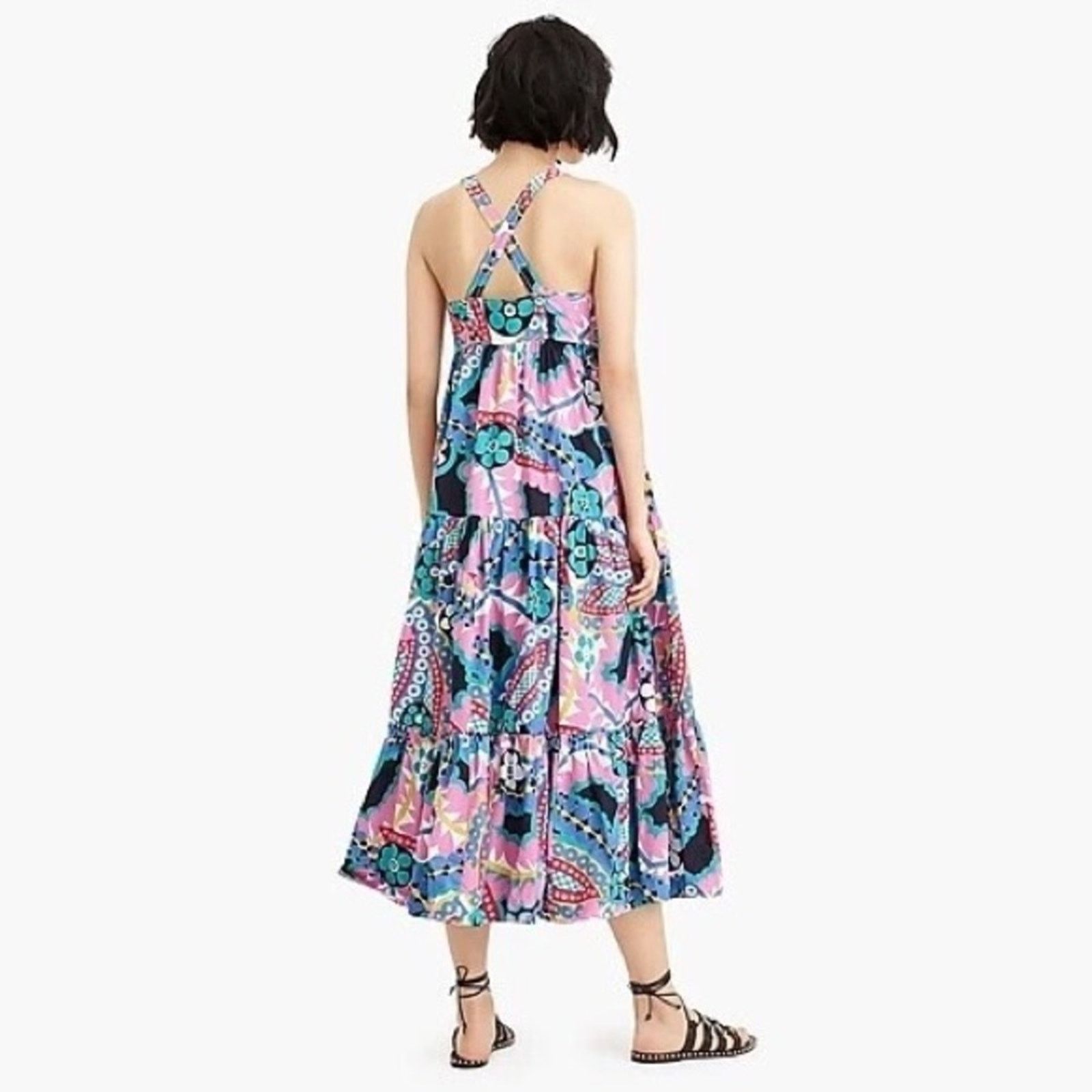 J.Crew J Crew Ratti Kaleidoscope Floral Maxi Apron Dress 4 Size M / US 6-8 / IT 42-44 - 2 Thumbnail