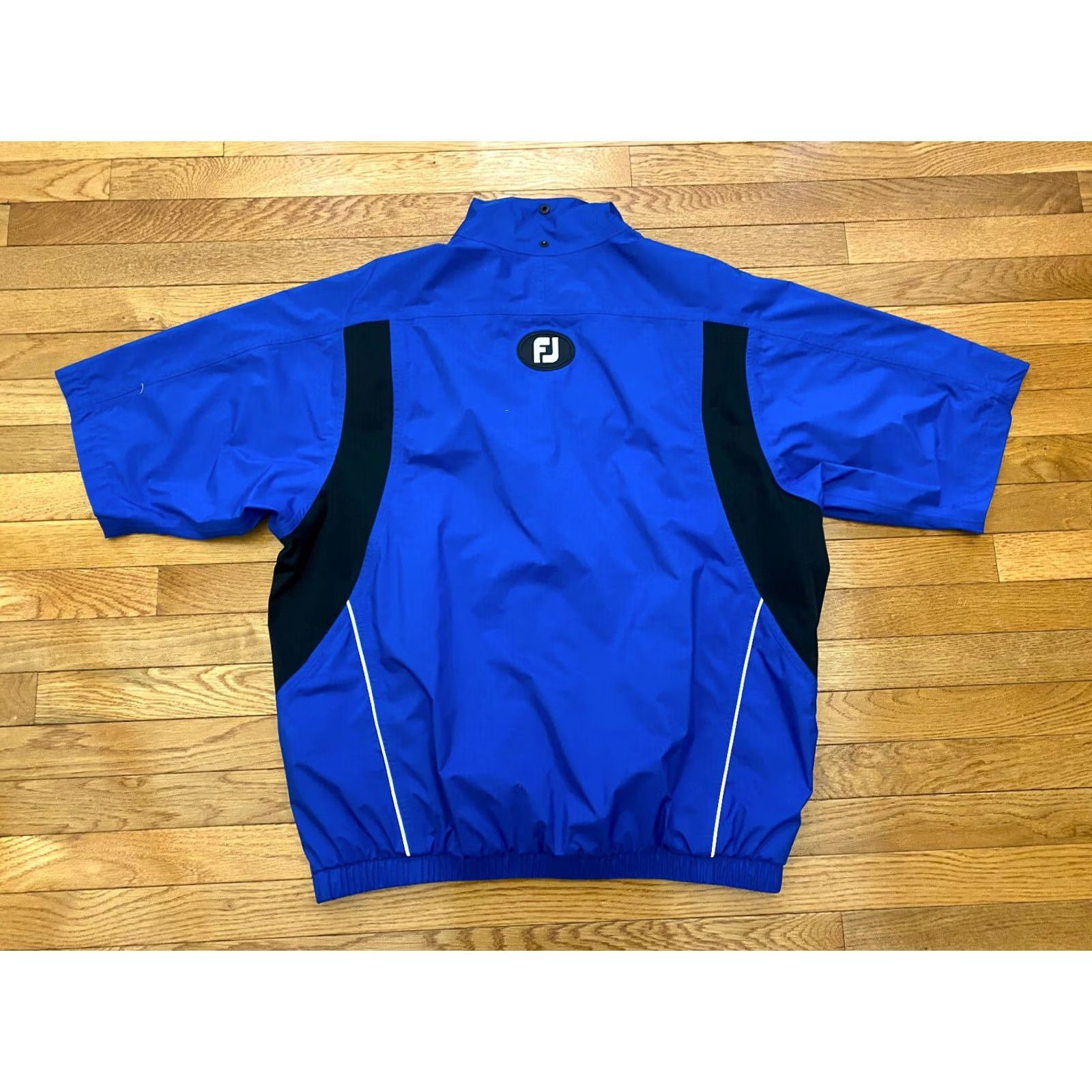 Footjoy Footjoy Dryjoys Jacket Windbreaker Golf Shirt Men L Gray Short Sleeve Zip Size US 33 - 2 Thumbnail