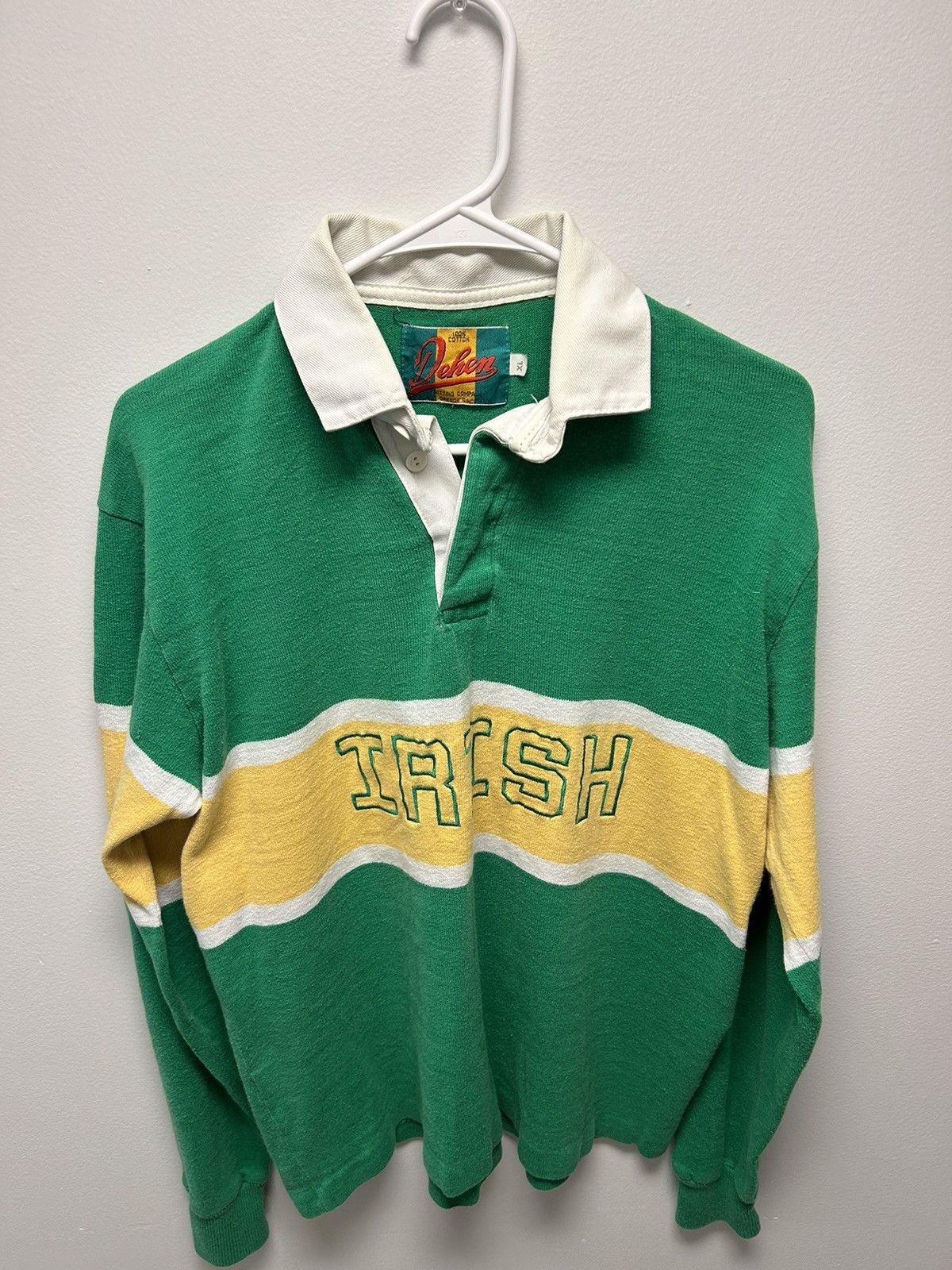 image of Dehen 1920 “Irish” Rugby T Shirt in Green, Men's (Size Medium)