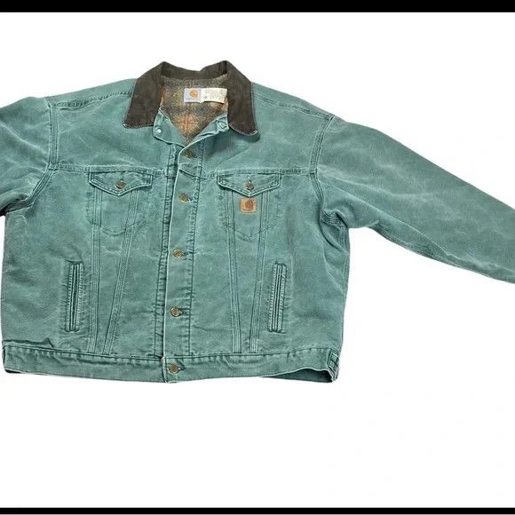 Carhartt Vintage Carhartt Jacket (Light Green) Size US XXL / EU 58 / 5 - 2 Thumbnail