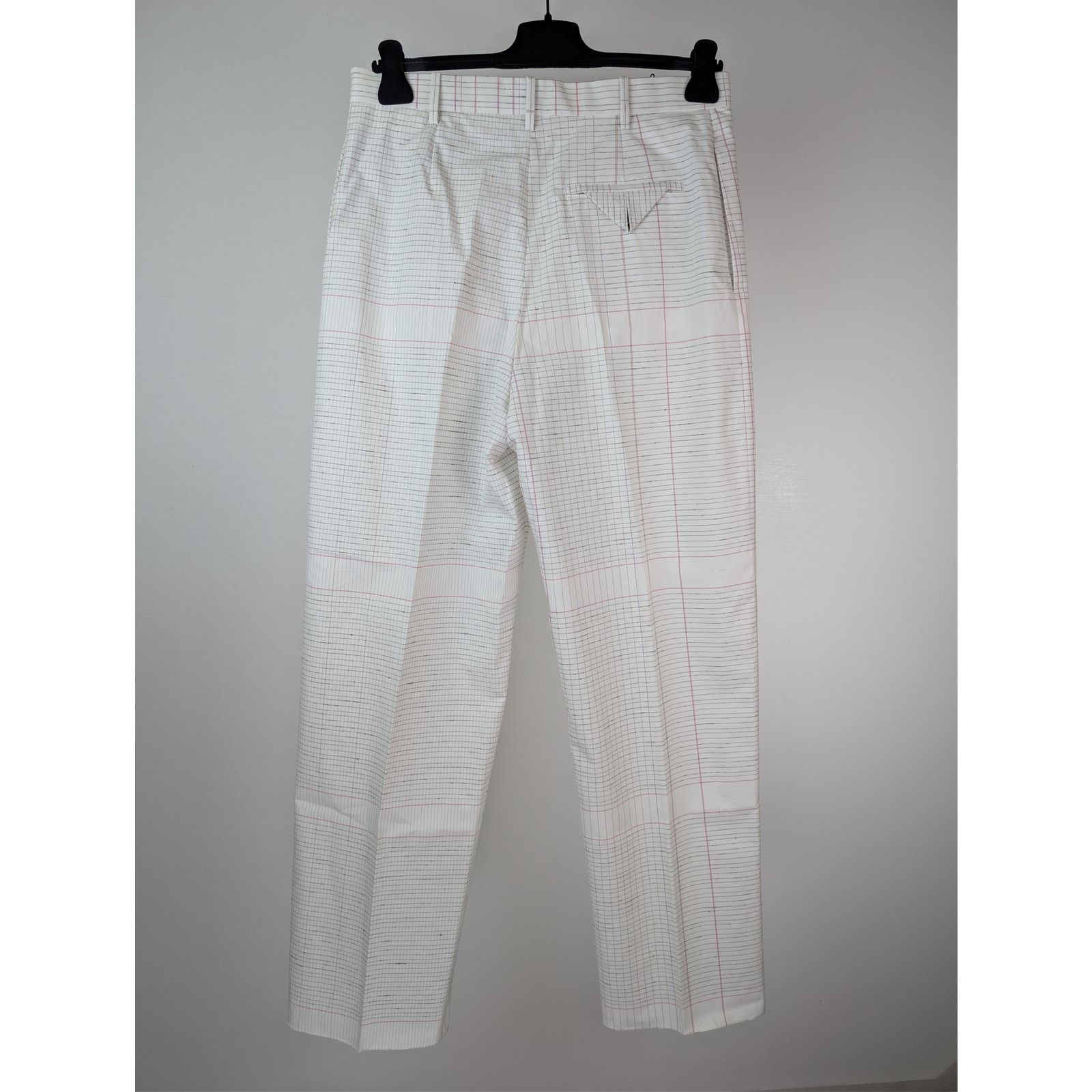 Bottega Veneta o1rshd1 Notebook Cotton Trousers Pants in Off White Size US 32 / EU 48 - 11 Thumbnail