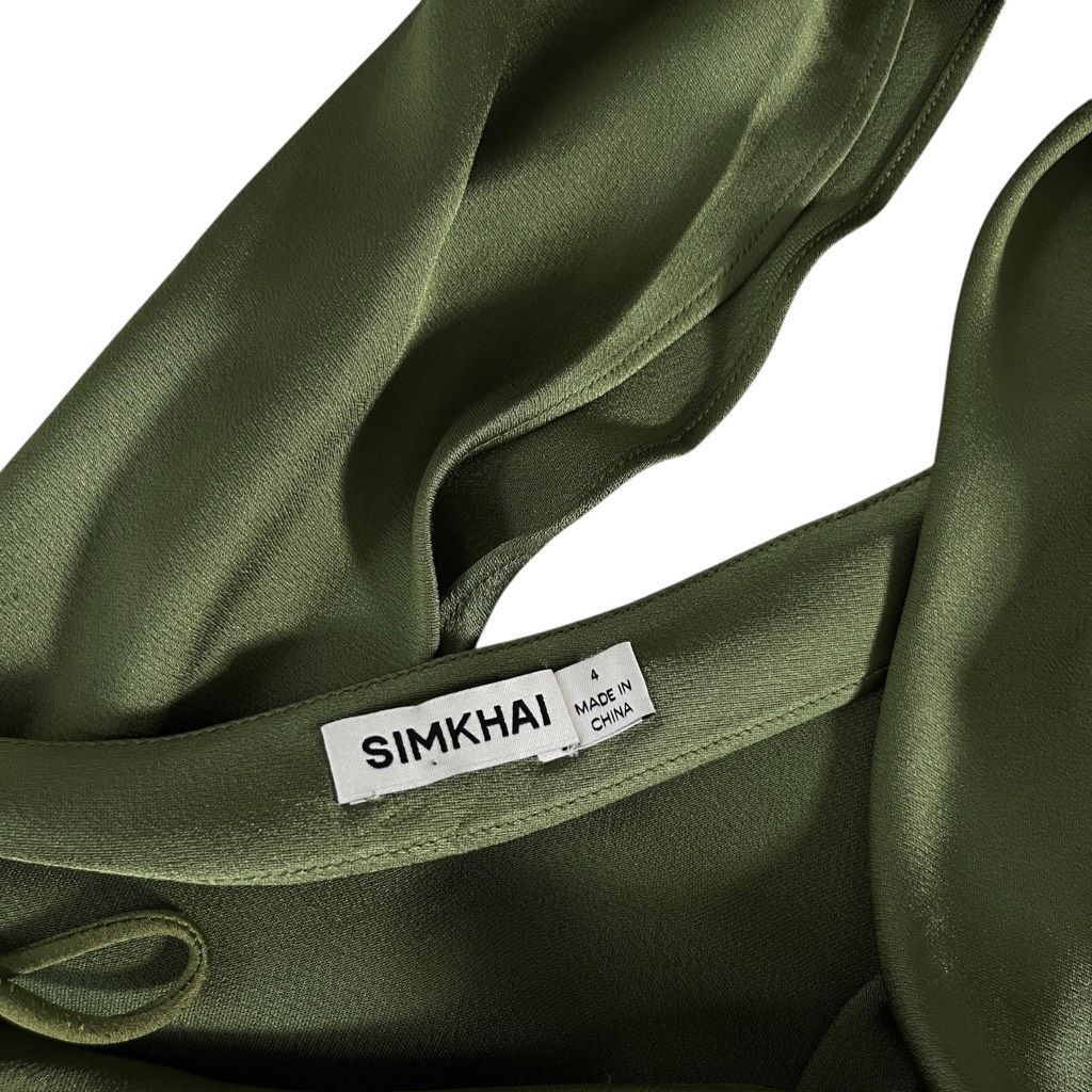 Other SIMKHAI Cameron One Shoulder Mini Dress In Nori 4 Size S / US 4 / IT 40 - 7 Thumbnail