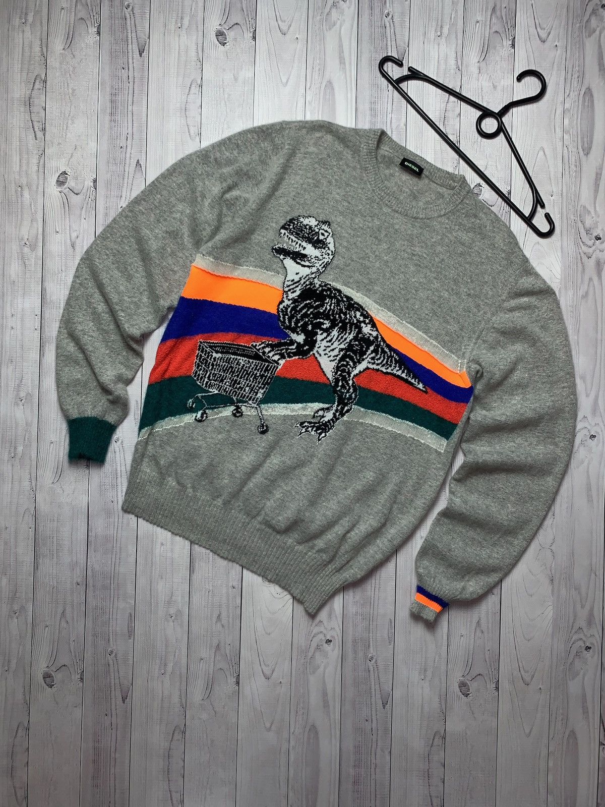 Diesel Diesel Sweater dinosaur wool rare size XL Size US XL / EU 56 / 4 - 8 Thumbnail