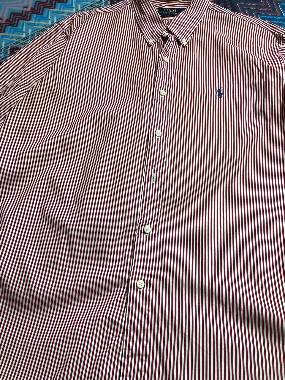 Polo Ralph Lauren × Vintage Men's Classic-Fit Striped Oxford Fun Shirt Size US XL / EU 56 / 4 - 8 Thumbnail
