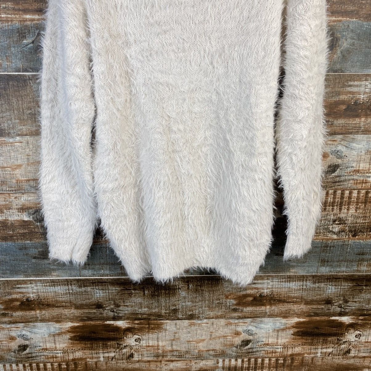 Homespun Knitwear DL GU White Mohair fur shaggy Knitwear #C1099 Size M / US 6-8 / IT 42-44 - 14 Thumbnail