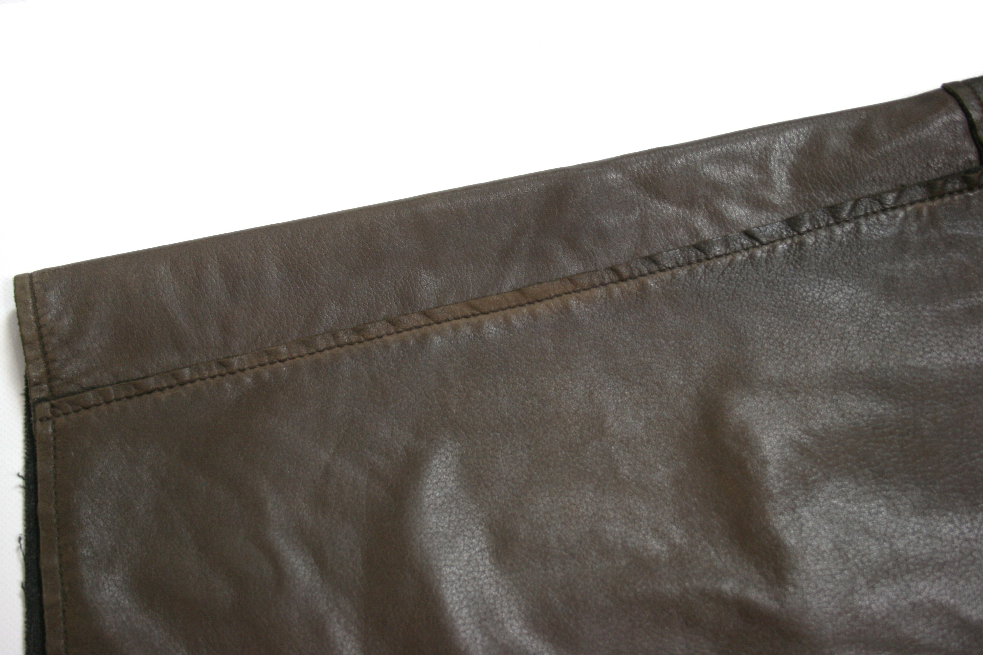 Dolce & Gabbana A/W94 "Gangster" Leather Long Overcoat Vintage Size US M / EU 48-50 / 2 - 13 Thumbnail