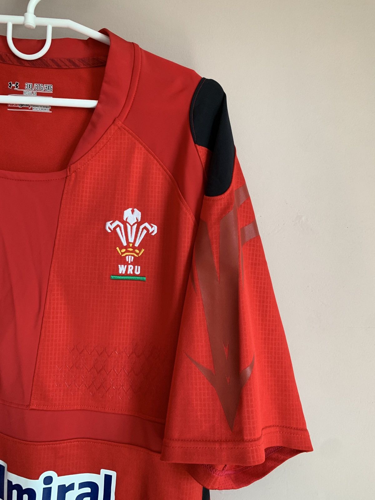 Under Armour Wales 2014 Home Rugby Union Shirt Under Armour Jersey Sz 3XL Size US XXL / EU 58 / 5 - 4 Thumbnail