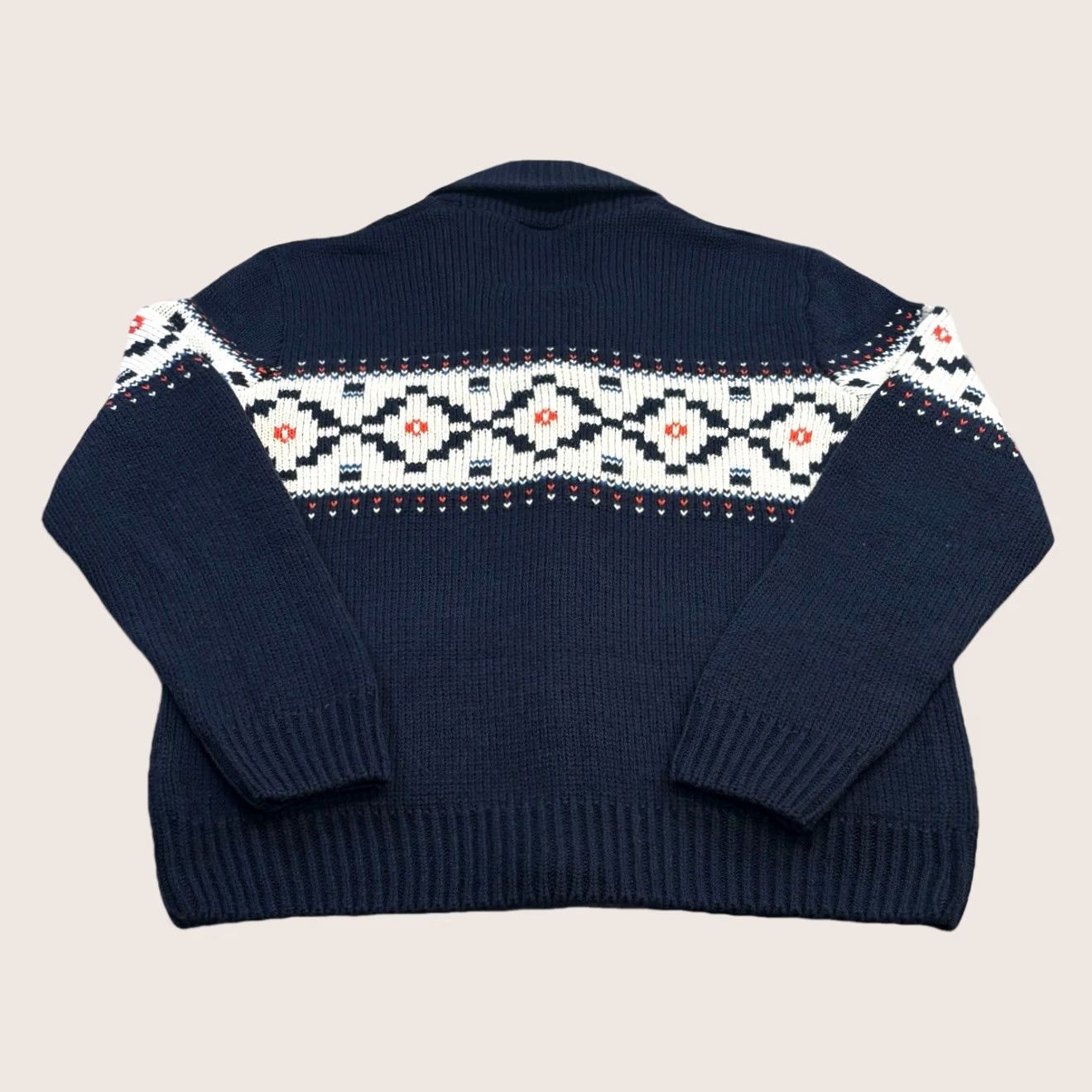 NEXT VINTAGE? no. NEXT cardigan medium mens shawl collar navy button front acrylic wool blend knit Size US M / EU 48-50 / 2 - 1 Thumbnail