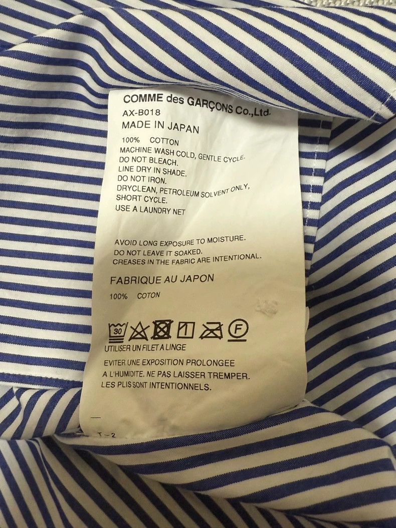 Other Comme Des Garcons Blue and white striped shirt Size US S / EU 44-46 / 1 - 5 Thumbnail