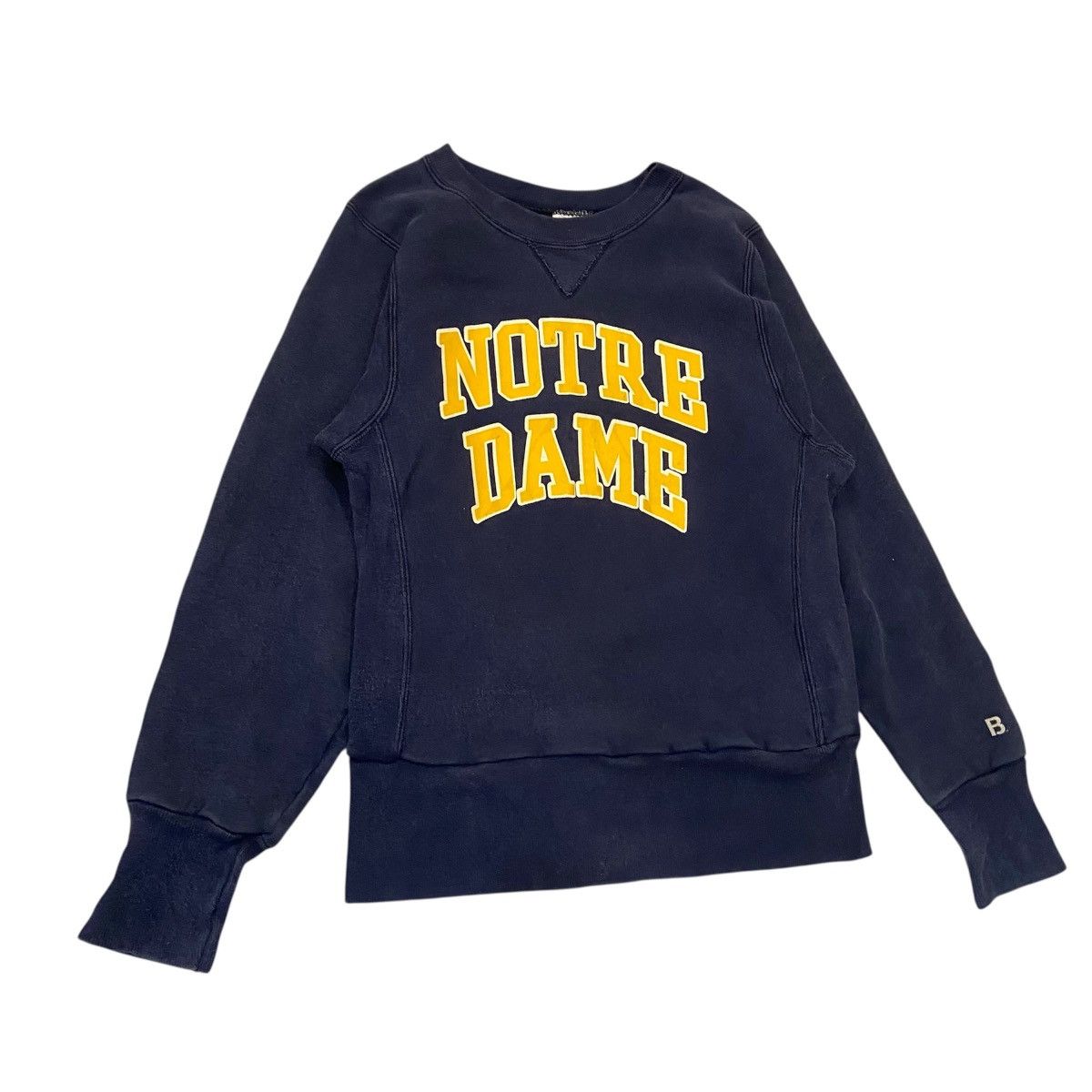 Vintage Vintage 90s Notre Dame Sweatshirt - BIKE Brand Reverse Weave Size US S / EU 44-46 / 1 - 3 Thumbnail