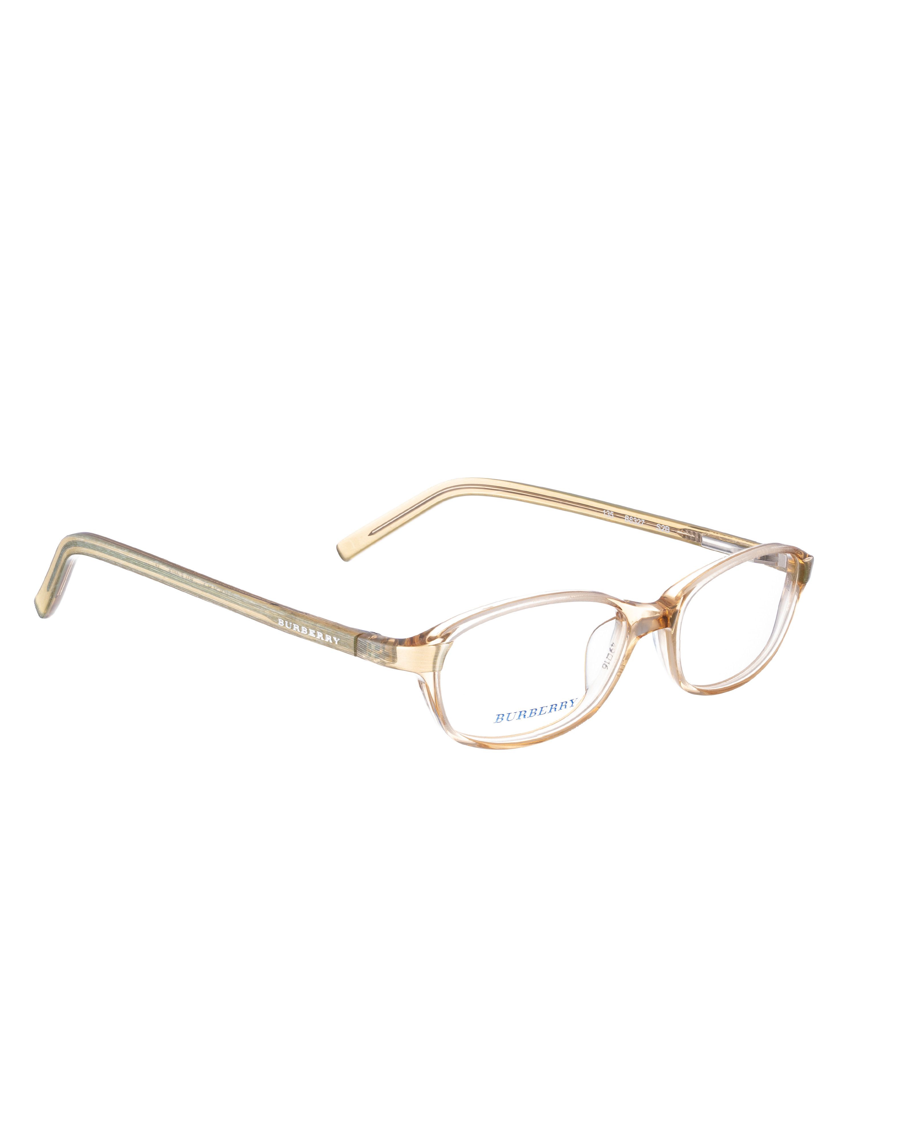 Burberry × Vintage Burberry 00s Gold Transparent Plastic Glasses Size ONE SIZE - 1 Thumbnail