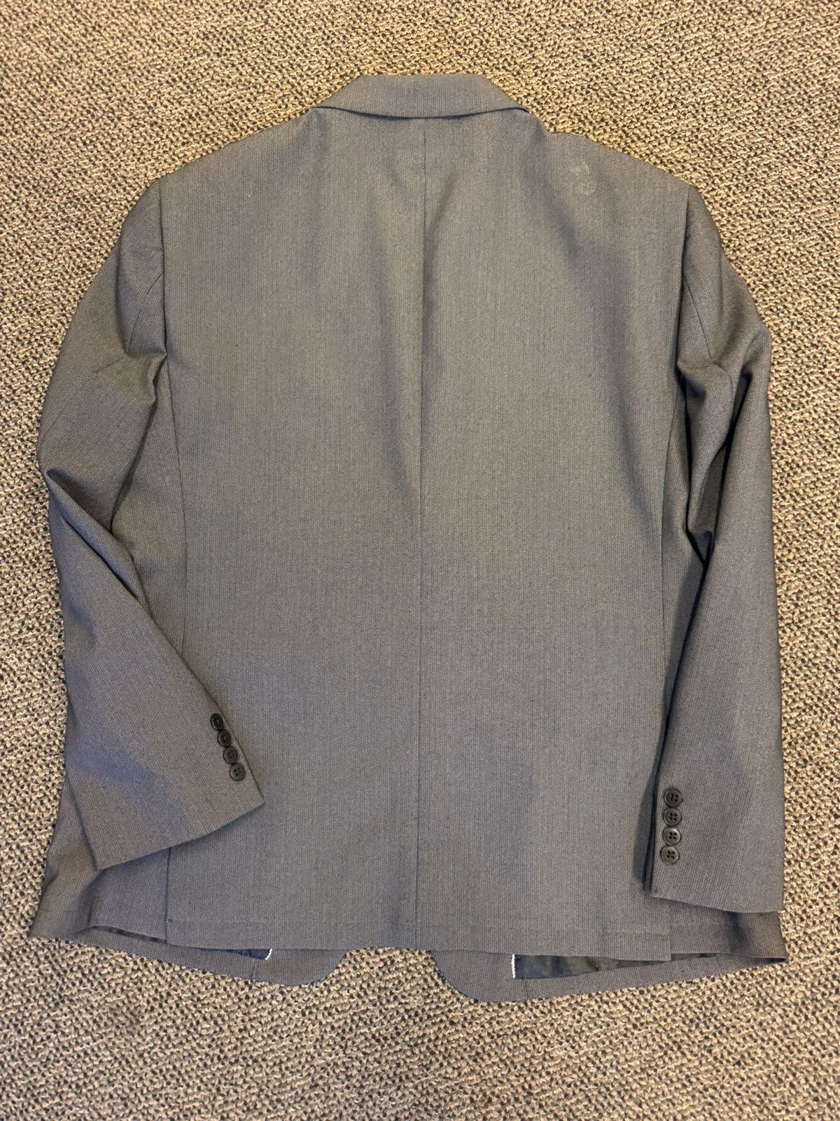 John Varvatos John Varvatos Star USA Peak Lapel Suit Jacket in Grey 44R Size 44R - 9 Thumbnail