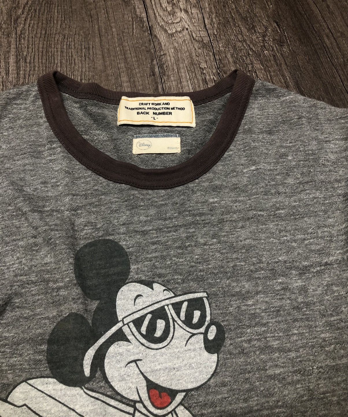 Disney × Japanese Brand Vintage Back Number x Disney x Mickey Long Sleeve Tee Shirt Size US M / EU 48-50 / 2 - 6 Thumbnail