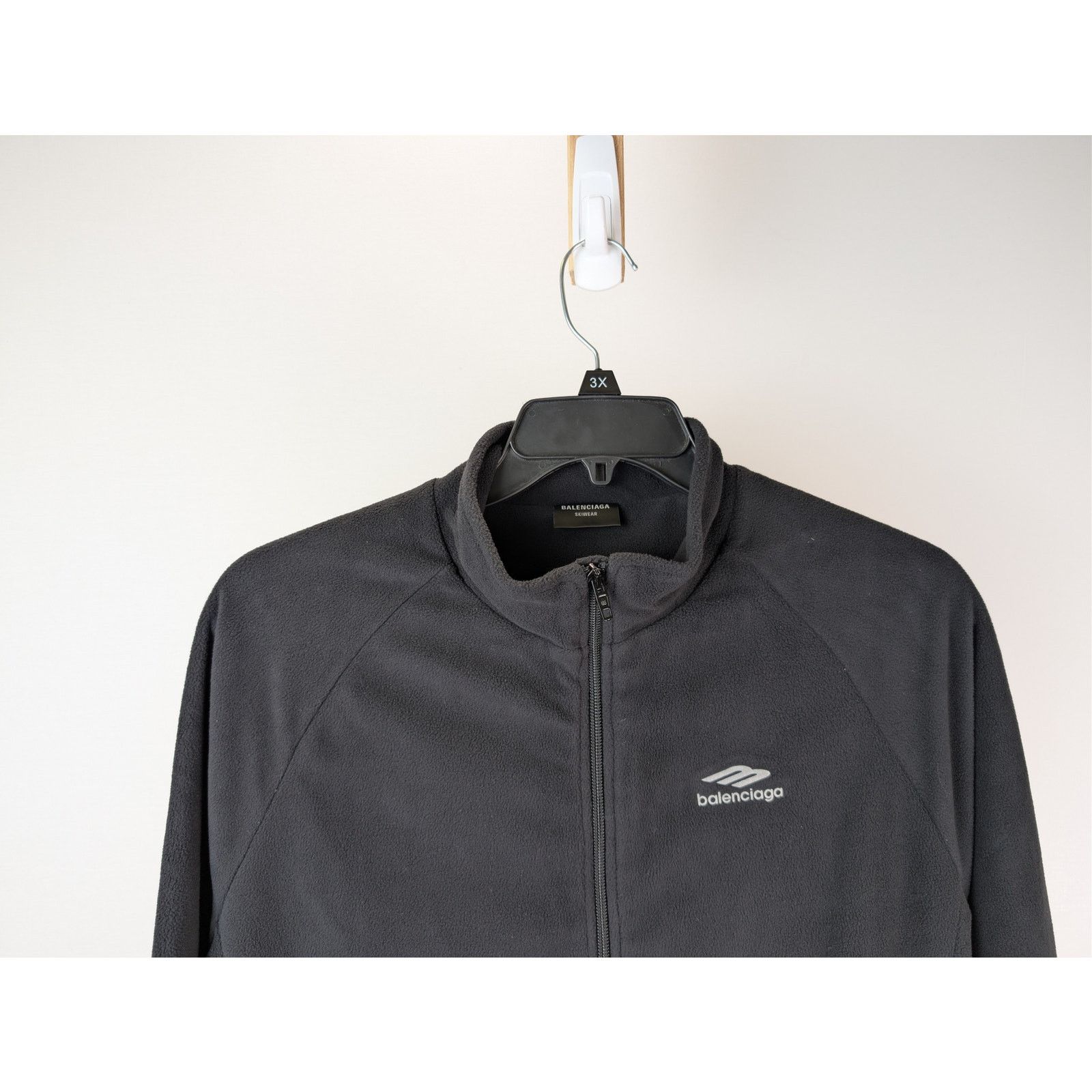 Balenciaga o1rshd1 Zip-Up Jacket in Black Size US L / EU 52-54 / 3 - 3 Thumbnail