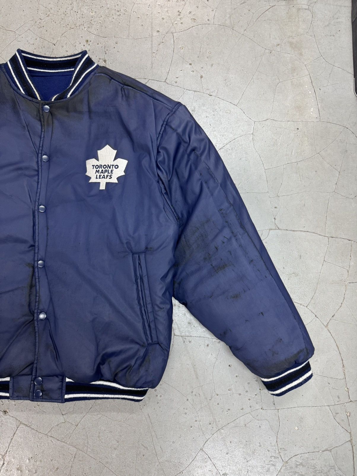 NHL Vintage Toronto Maple Leafs Reversible Varsity/Satin Jacket Size US XL / EU 56 / 4 - 11 Thumbnail