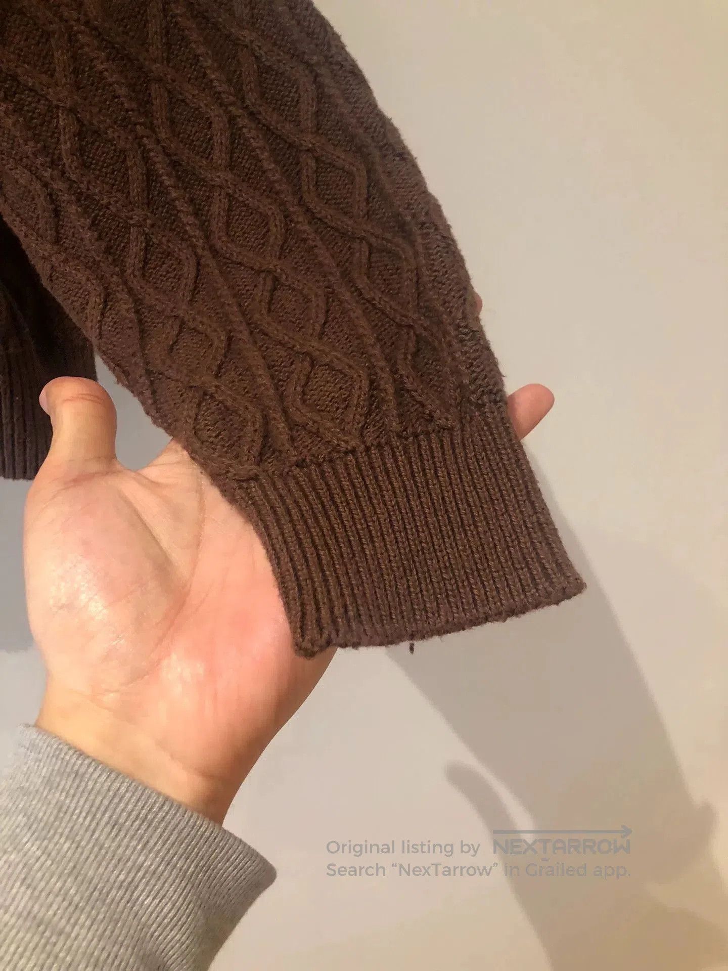 Batoner Batoner Brown Cable Knit Sweater. Size US M / EU 48-50 / 2 - 6 Thumbnail