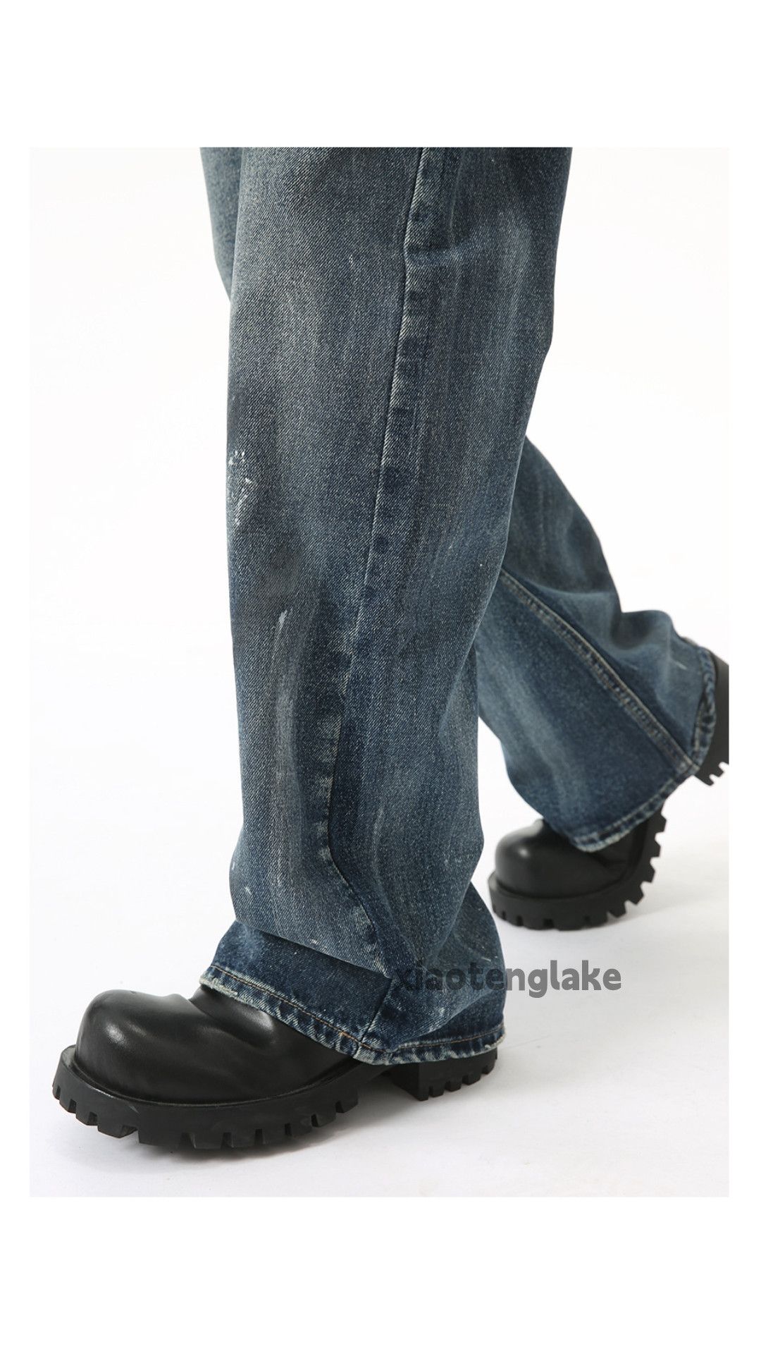 Jean × Vintage washed faded utility paint stain punk grunge bootcut jeans Size US 30 / EU 46 - 8 Thumbnail