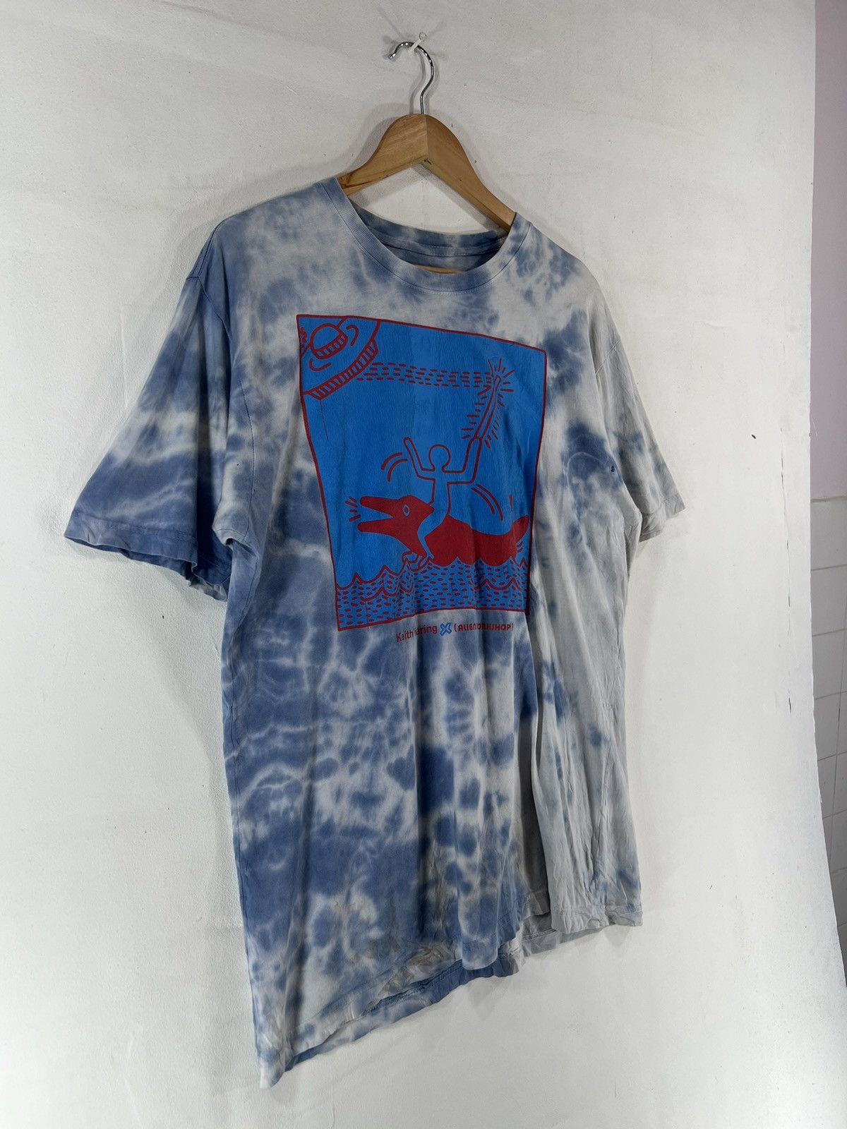 Alien Workshop × Keith Haring Vintage Keith Haring@Alien Workshop Rare Design Tshirt Size US L / EU 52-54 / 3 - 6 Thumbnail