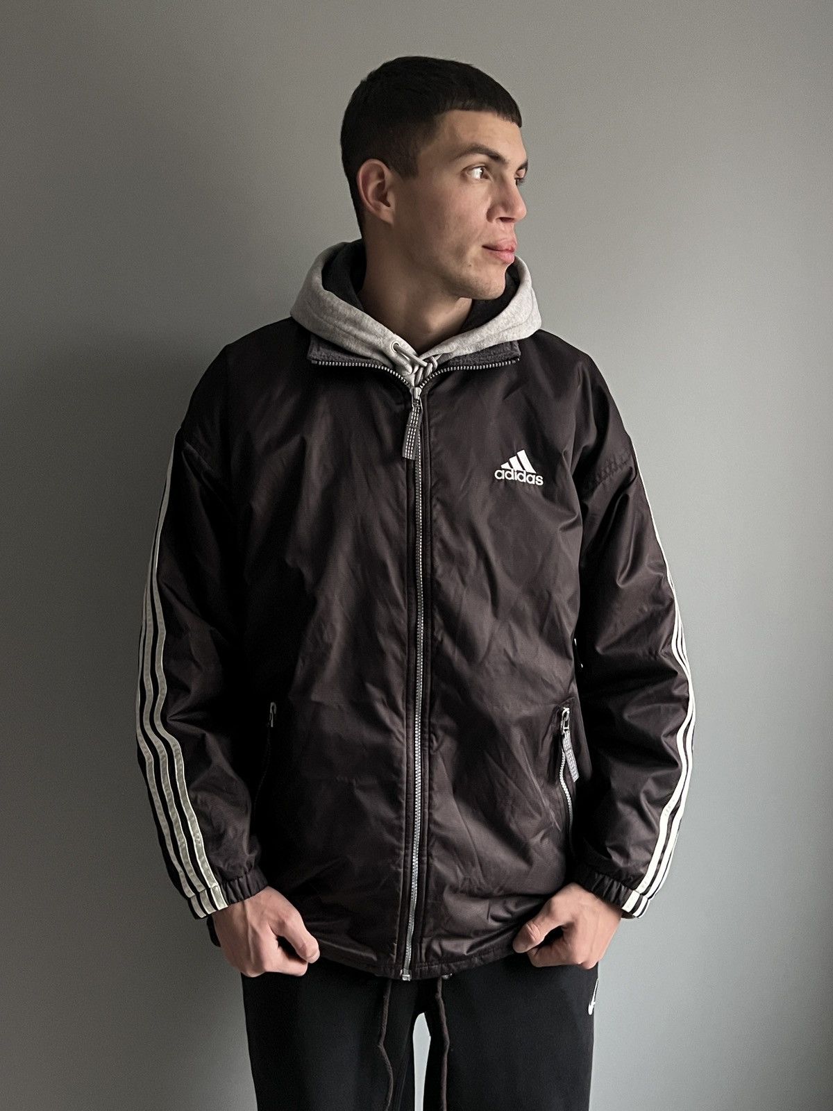 Adidas × Vintage Vintage Adidas Brown Coach Jacket Size US M / EU 48-50 / 2 - 3 Thumbnail