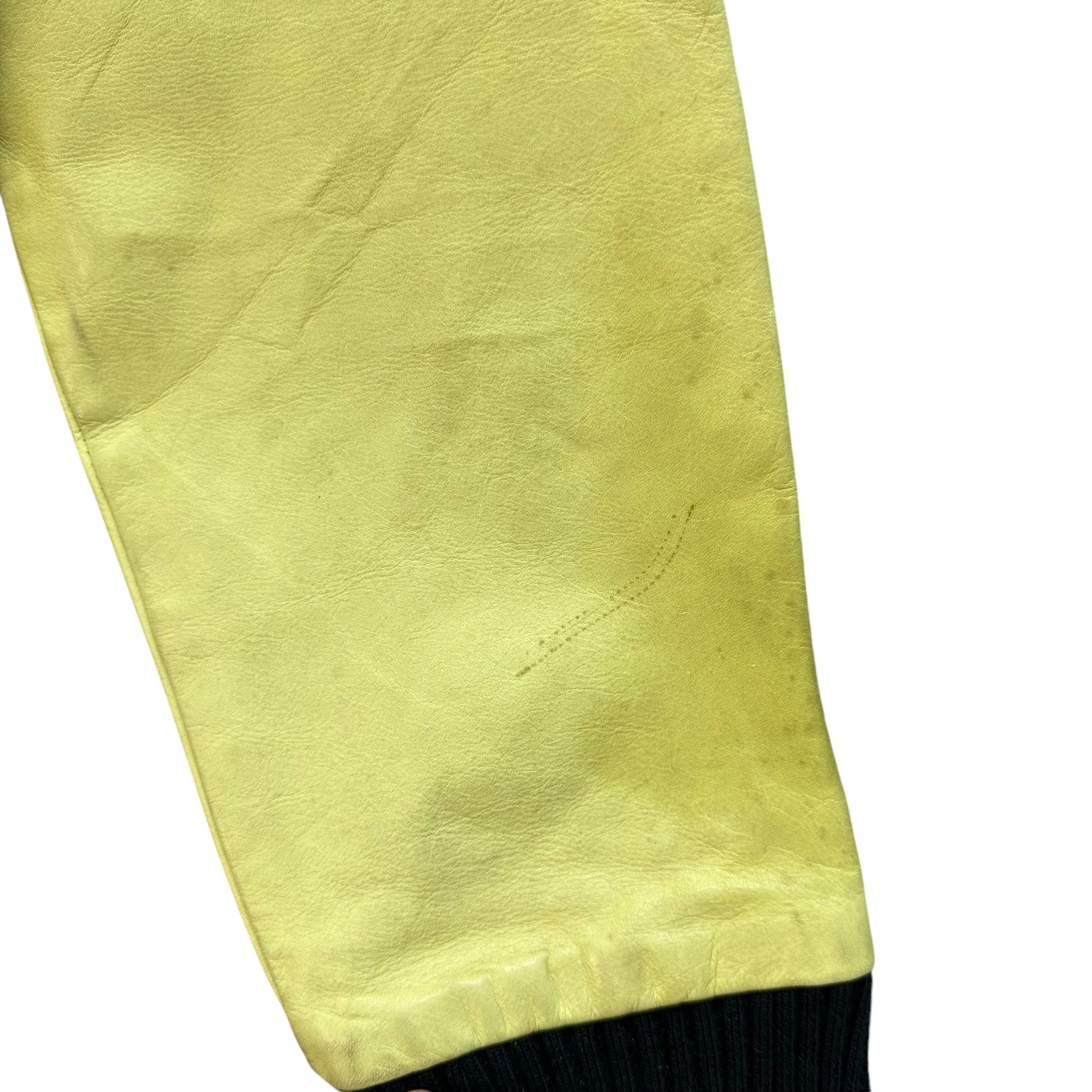 NEXUSVII NEXUS 7 NEXUS Vii AW05 Lime Green Leather Jacket #1202 Size US M / EU 48-50 / 2 - 8 Thumbnail