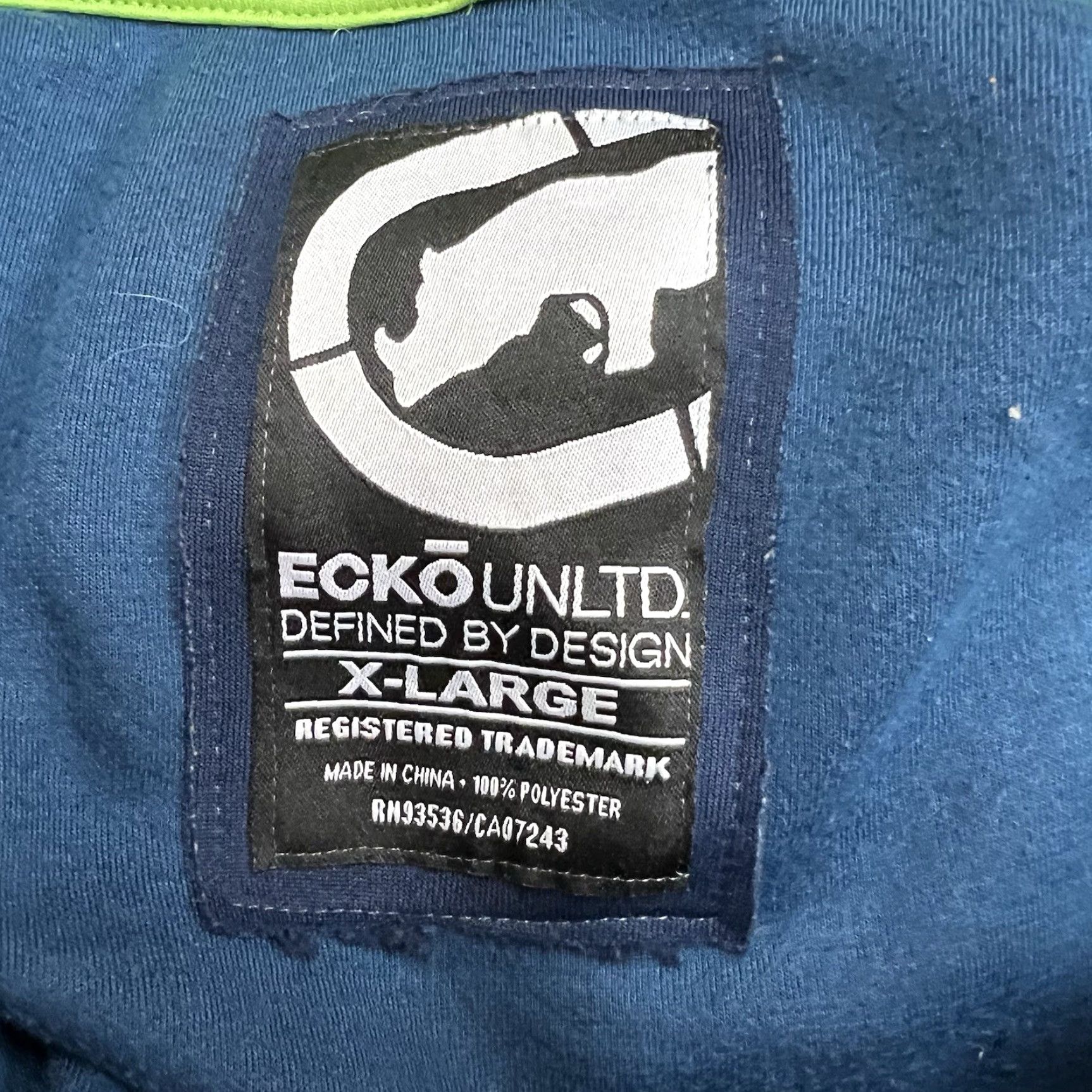 Ecko Unltd. ECKO Unltd. EU 72 Zip Jacket Mens Size XL Blue Size US XL / EU 56 / 4 - 7 Thumbnail