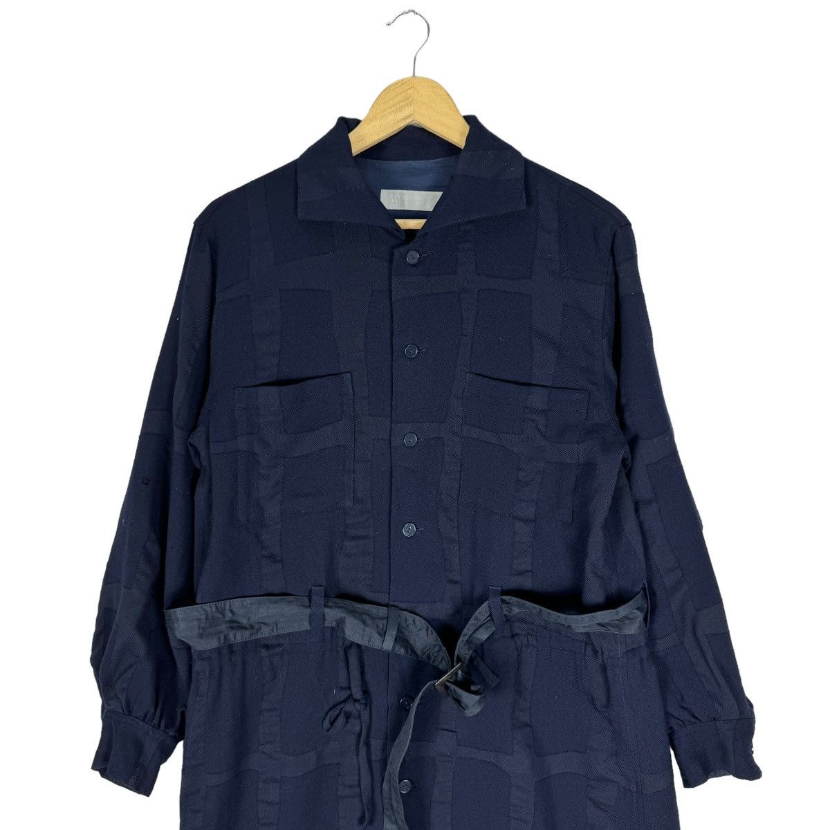 Yohji Yamamoto 🔥WORKSHOP YOHJI YAMAMOTO STRIPED BUTTON JACKET Size US M / EU 48-50 / 2 - 3 Thumbnail
