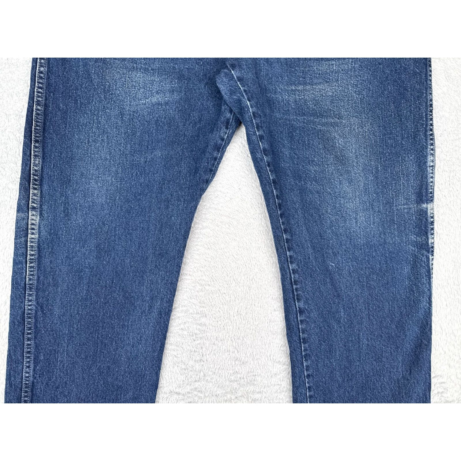 Dickies Dickies Jeans Mens 44x32 Blue Denim Straight Leg Zip Fly 5 Pocket Workwear Size US 44 / EU 60 - 3 Thumbnail