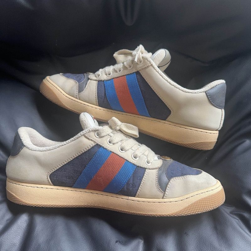Gucci Gucci Screener Low-Top Fashion Sneakers for Men - Size US 8 / EU 41 - 6 Thumbnail